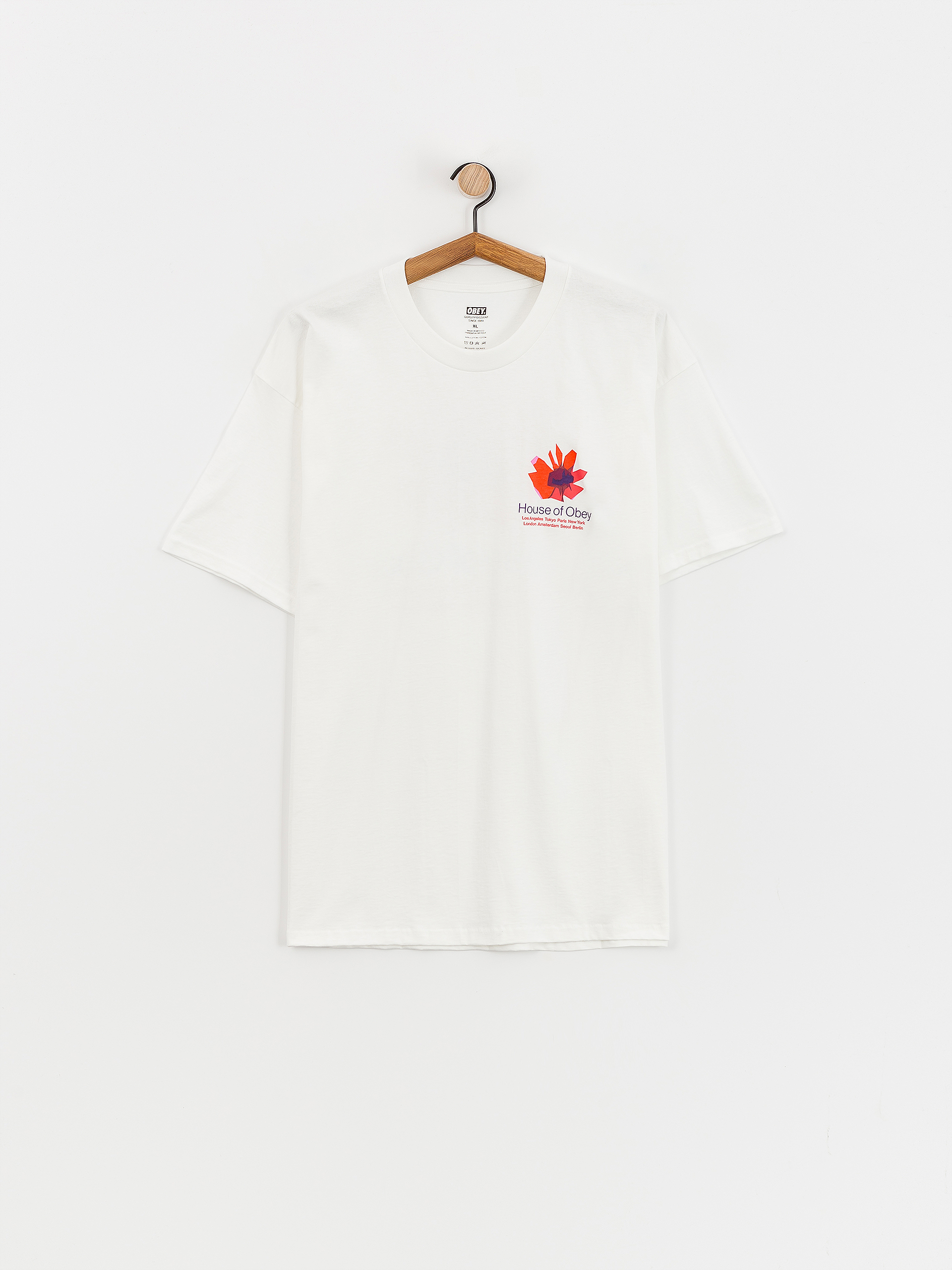 Tričko OBEY House Of Obey Floral (white)