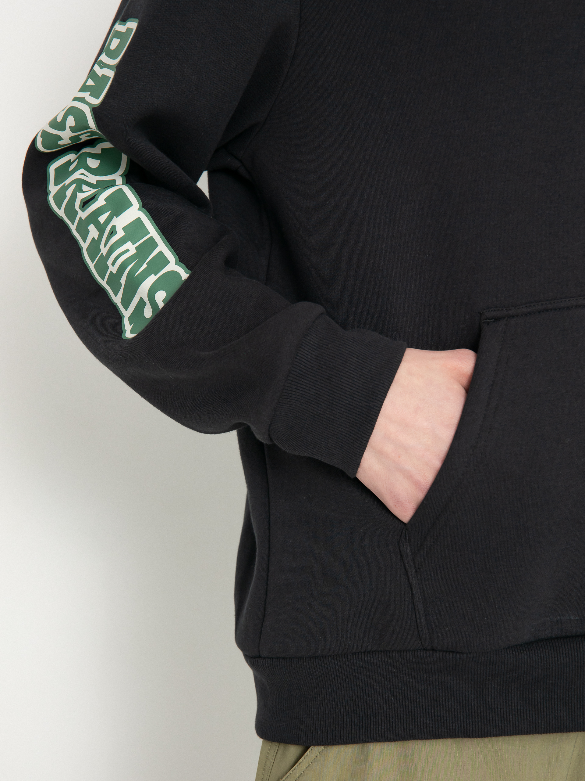 Mikina s kapucí Brixton Bass Brains Swim HD (black)