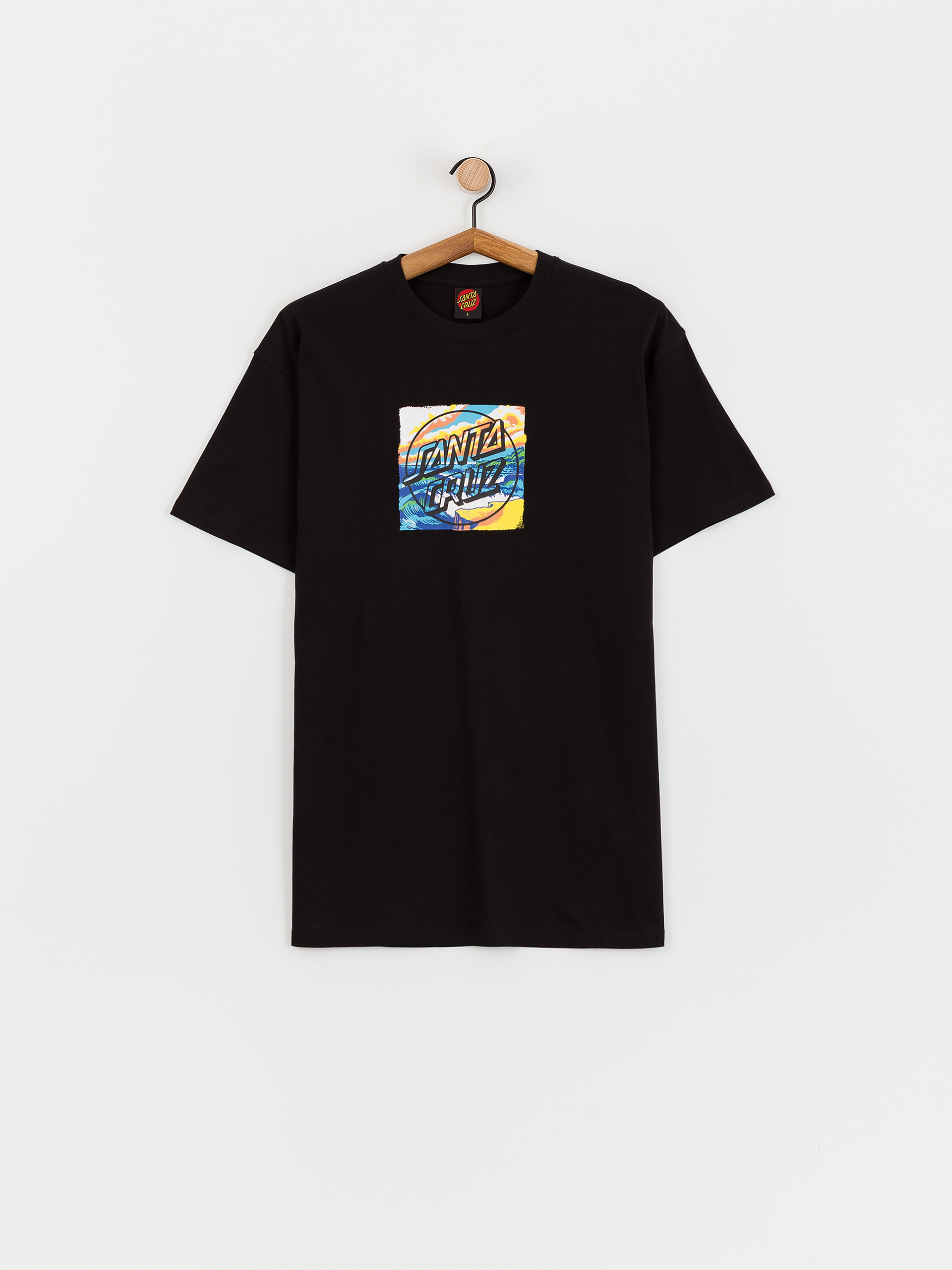 Tričko Santa Cruz Water View Front (black)