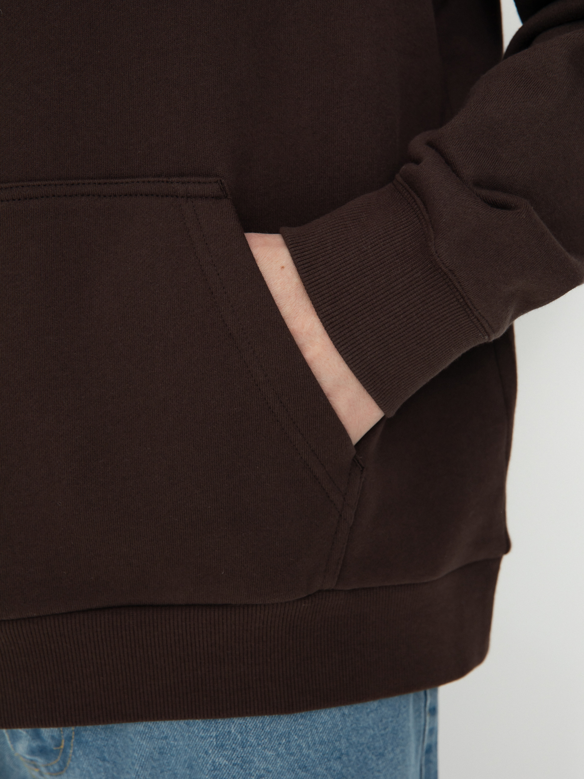 Mikina s kapucí Gramicci Peak HD (deep brown)