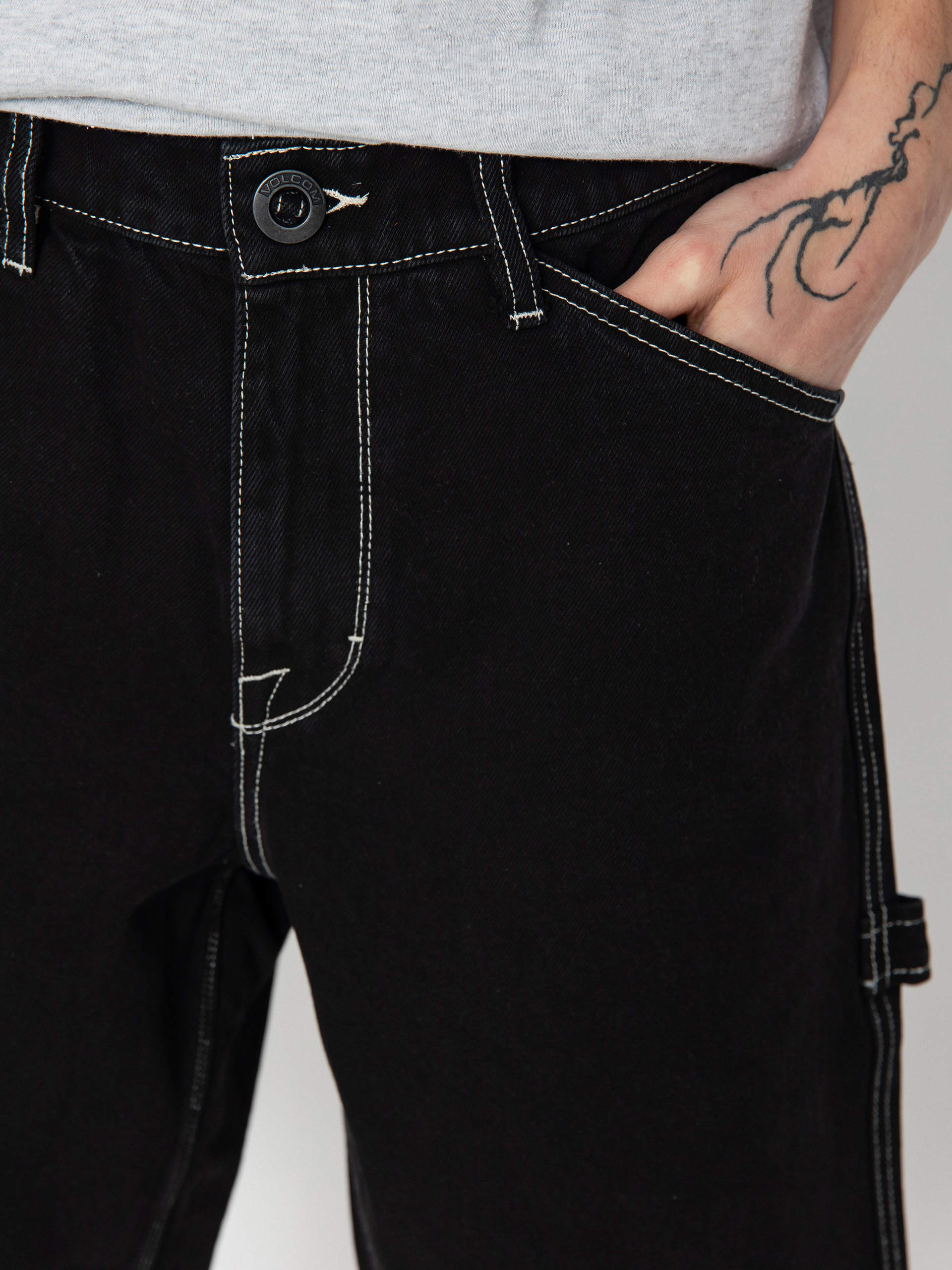 Kraťasy Volcom Labored Denim Utility (black)