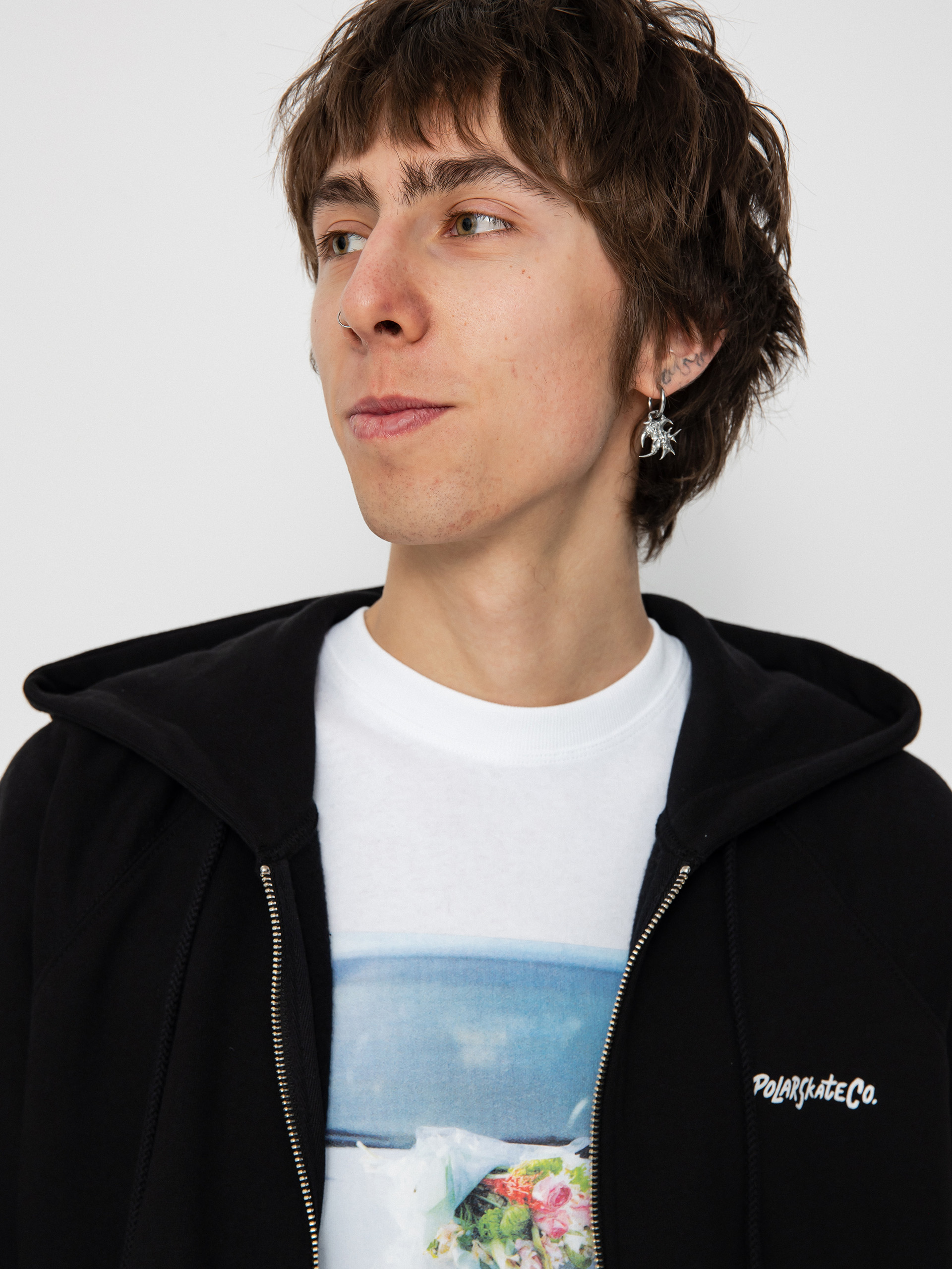 Mikina s kapucí Polar Skate Default Zip Hoodie 12 Faces ZHD (black)