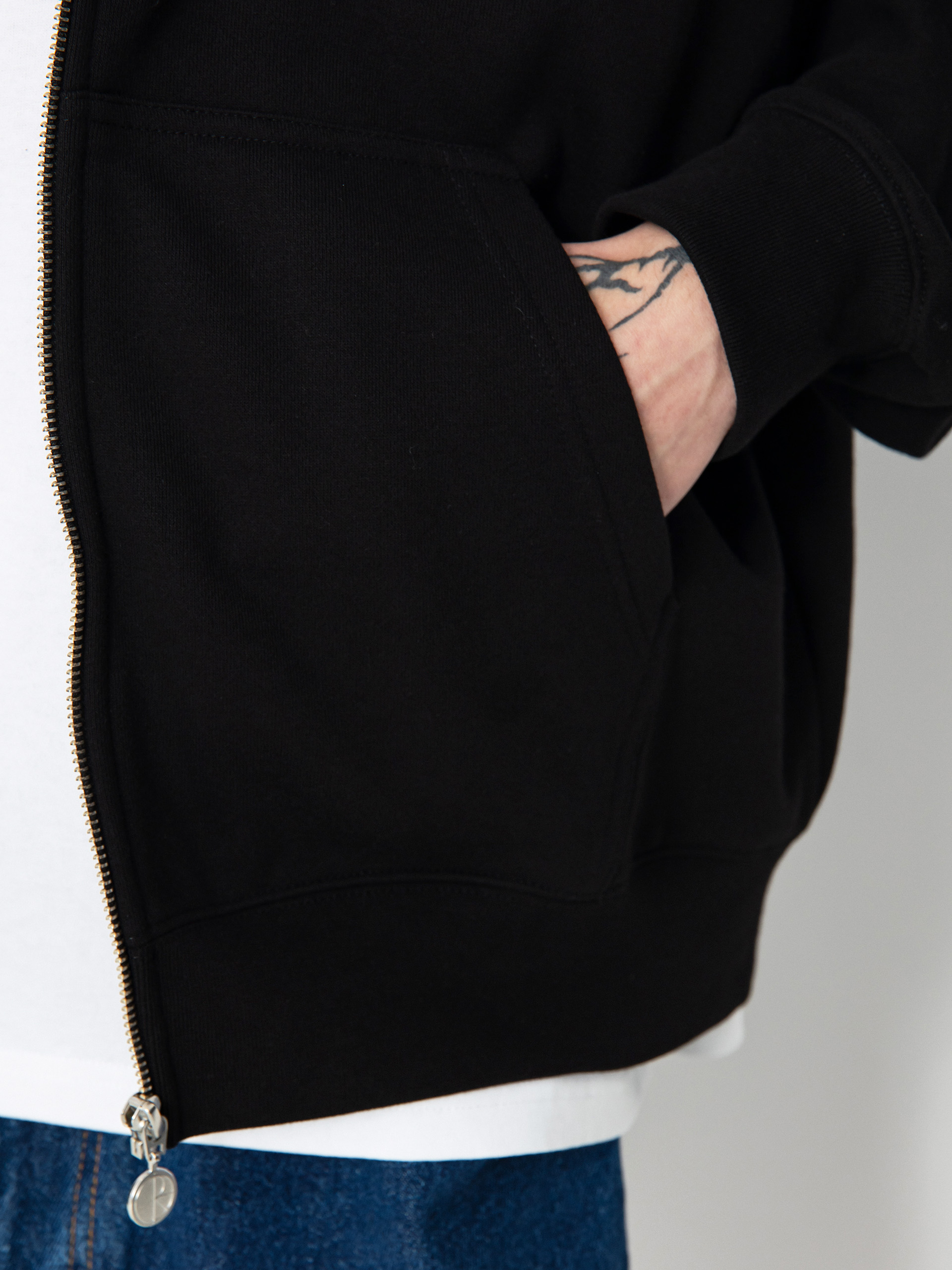 Mikina s kapucí Polar Skate Default Zip Hoodie 12 Faces ZHD (black)