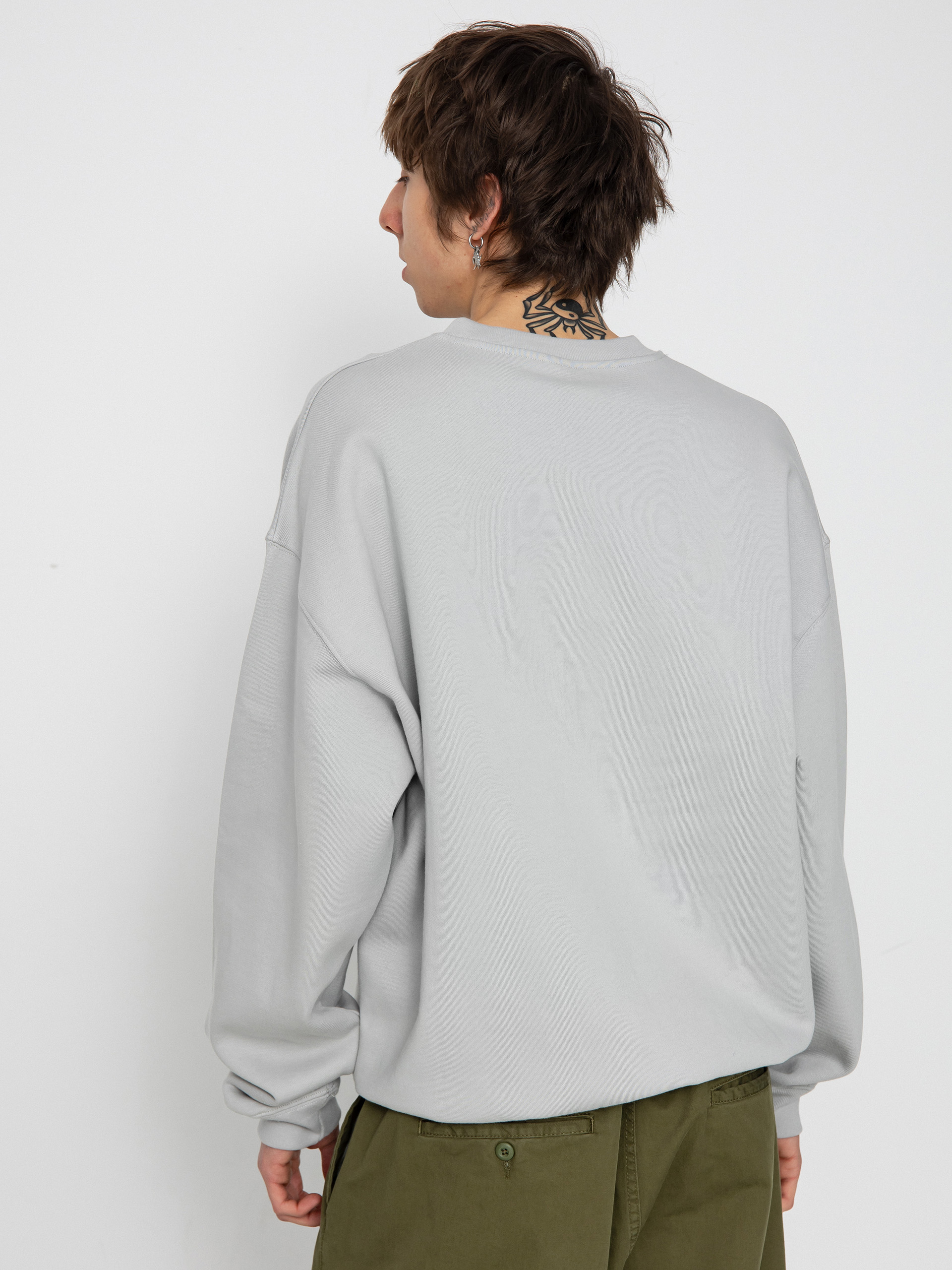 Mikina Polar Skate Dave Crewneck Graph (silver)