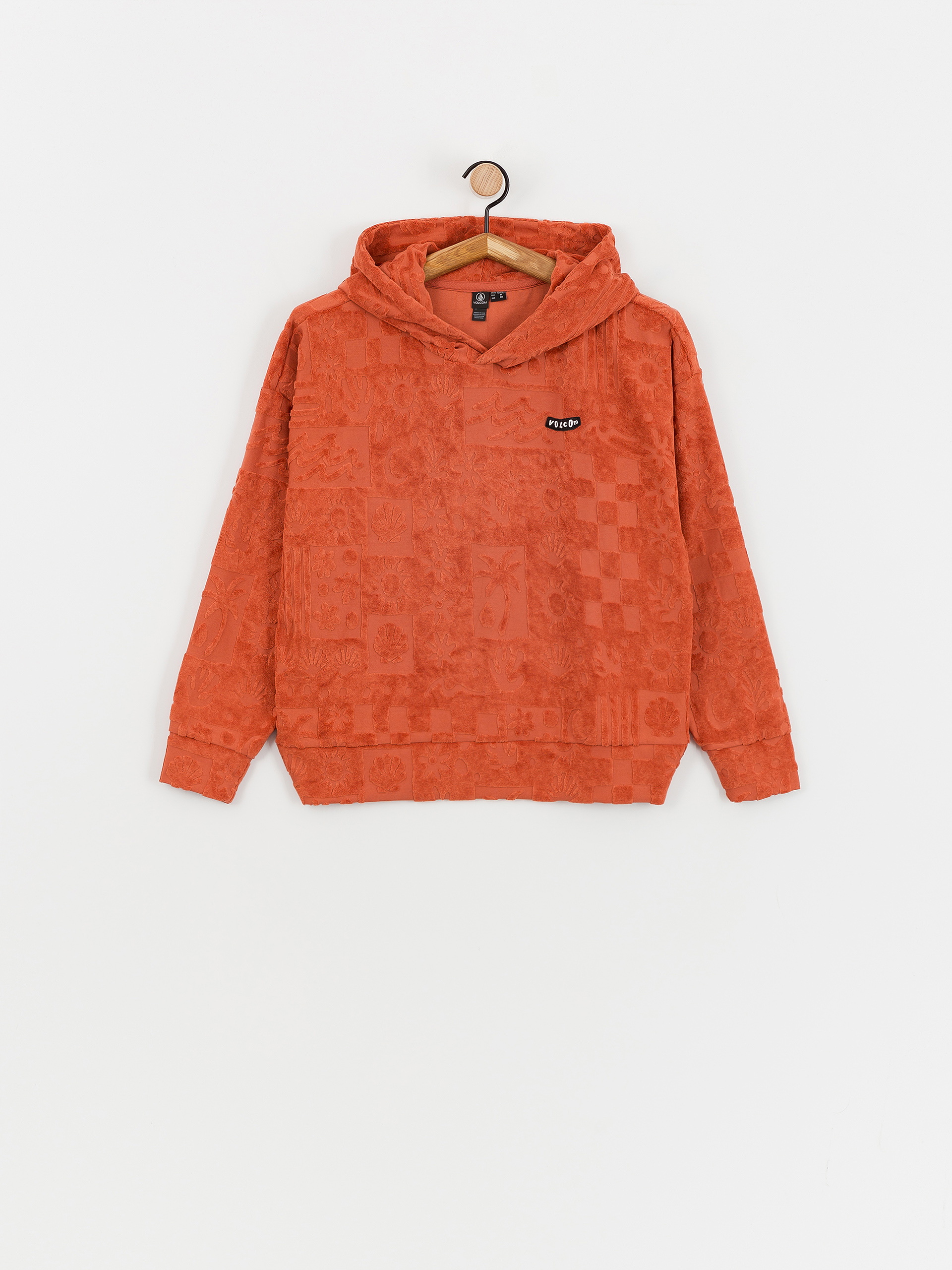 Mikina s kapucí Volcom Sunny Wild Terry Cloth HD Wmn (rosewood)