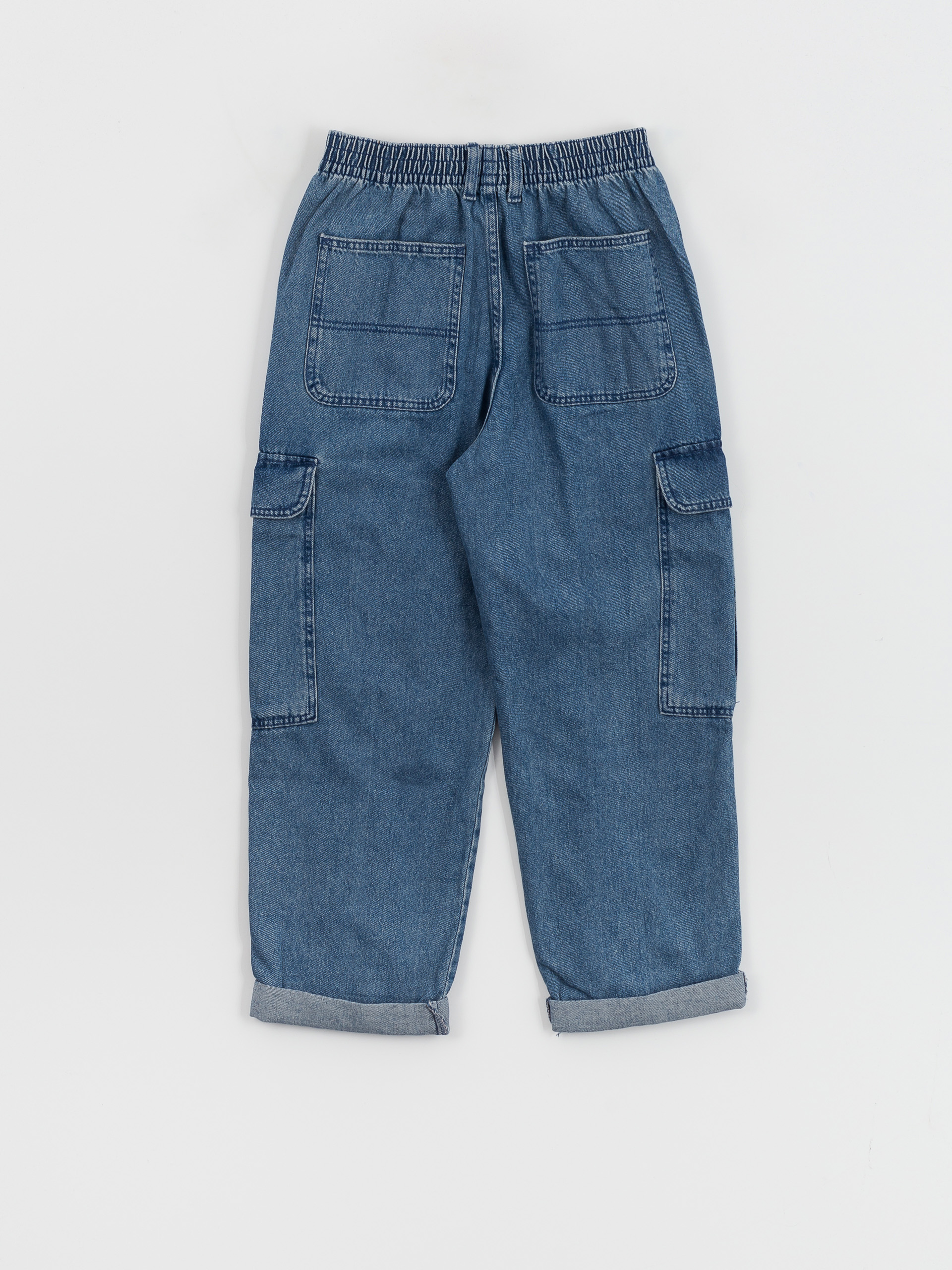 Kalhoty Vans Sidewalk Denim Cargo Wmn (stone wash)