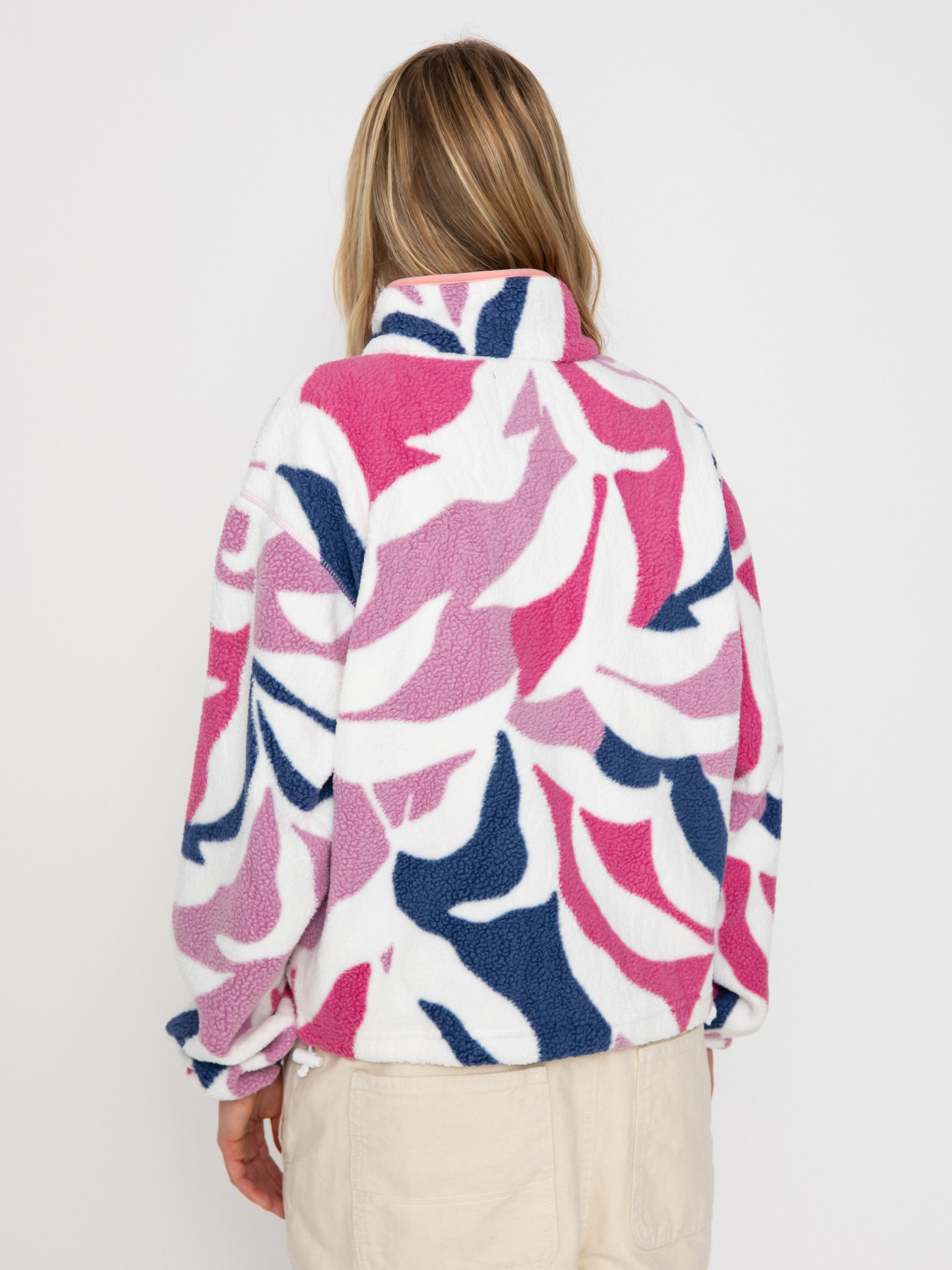 Dámský Fleecová mikina Columbia Helvetia Cropped (cosmos floristic print/eve/salmon rose)