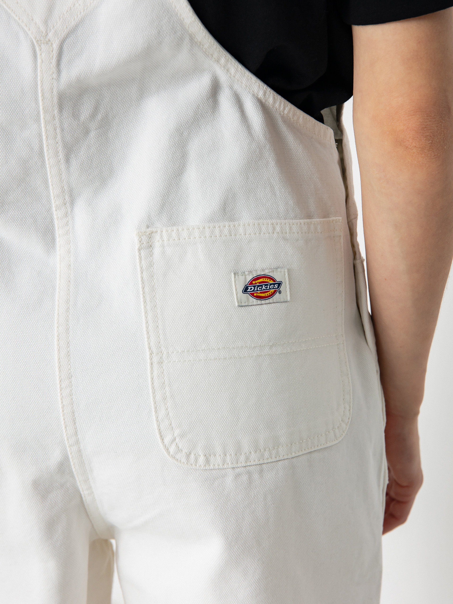 Kraťasy Dickies Duck Canvas Bib Wmn (stone washed cloud)