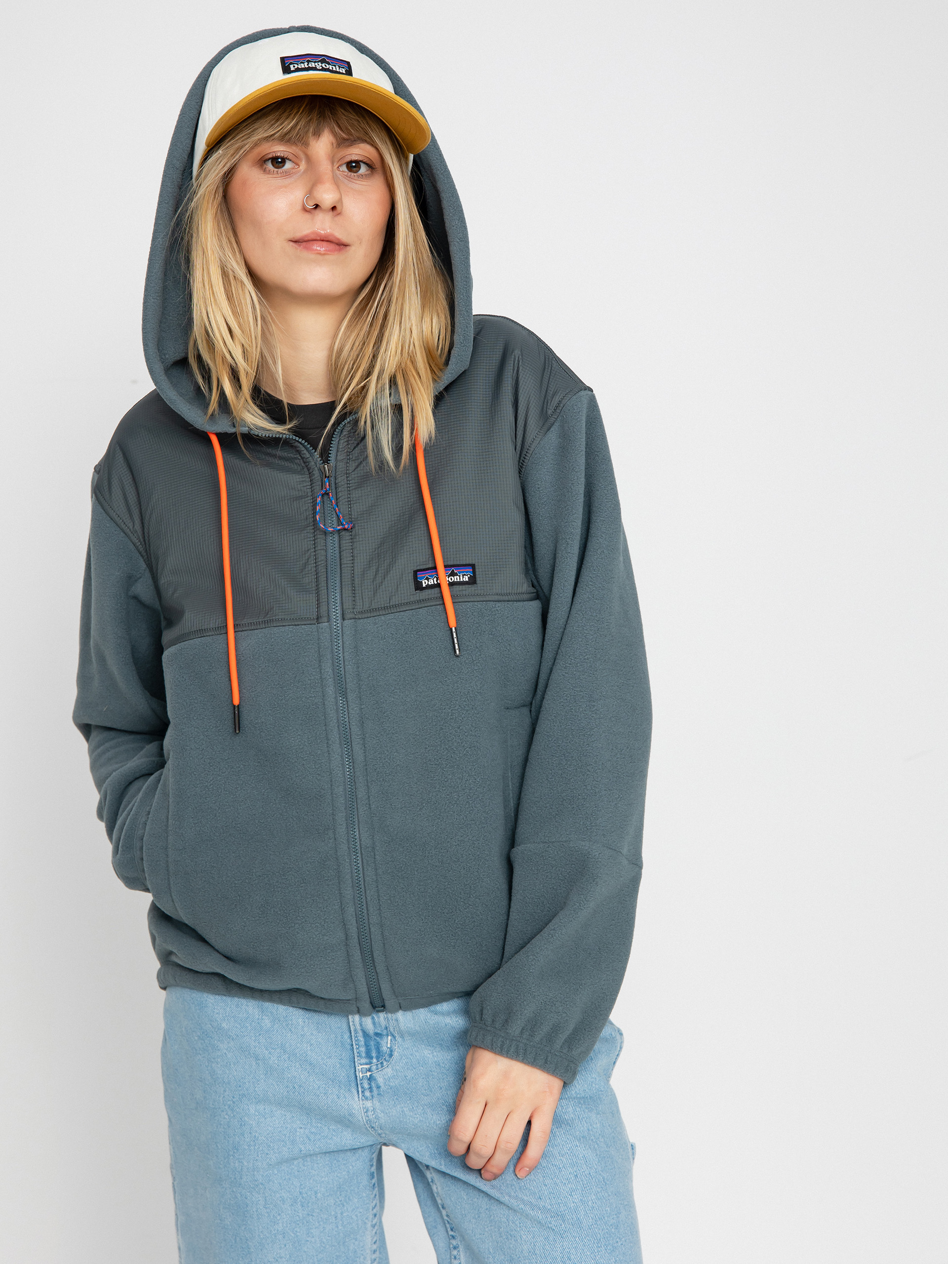 Dámský Fleecová mikina Patagonia Microdini Hoody (nouveau green campfire orange)