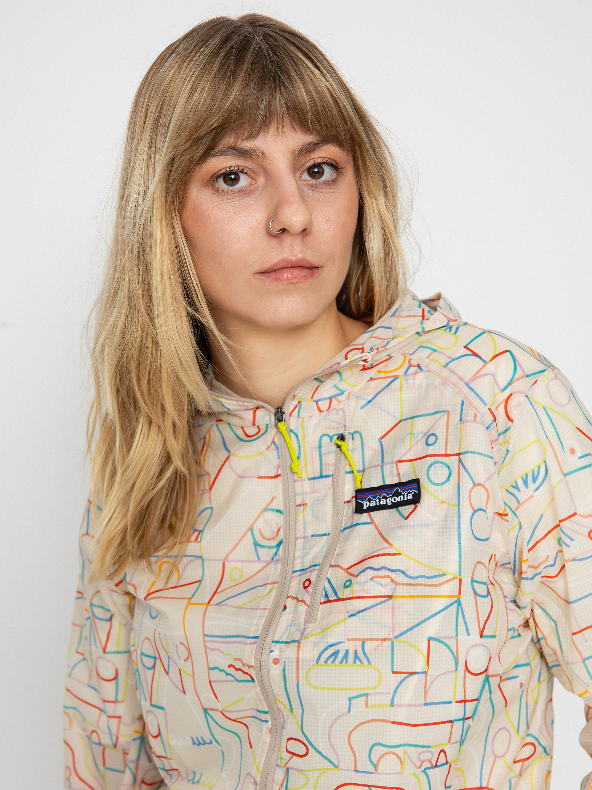 Bunda Patagonia Houdini Wmn (lose yourself outline pumice)