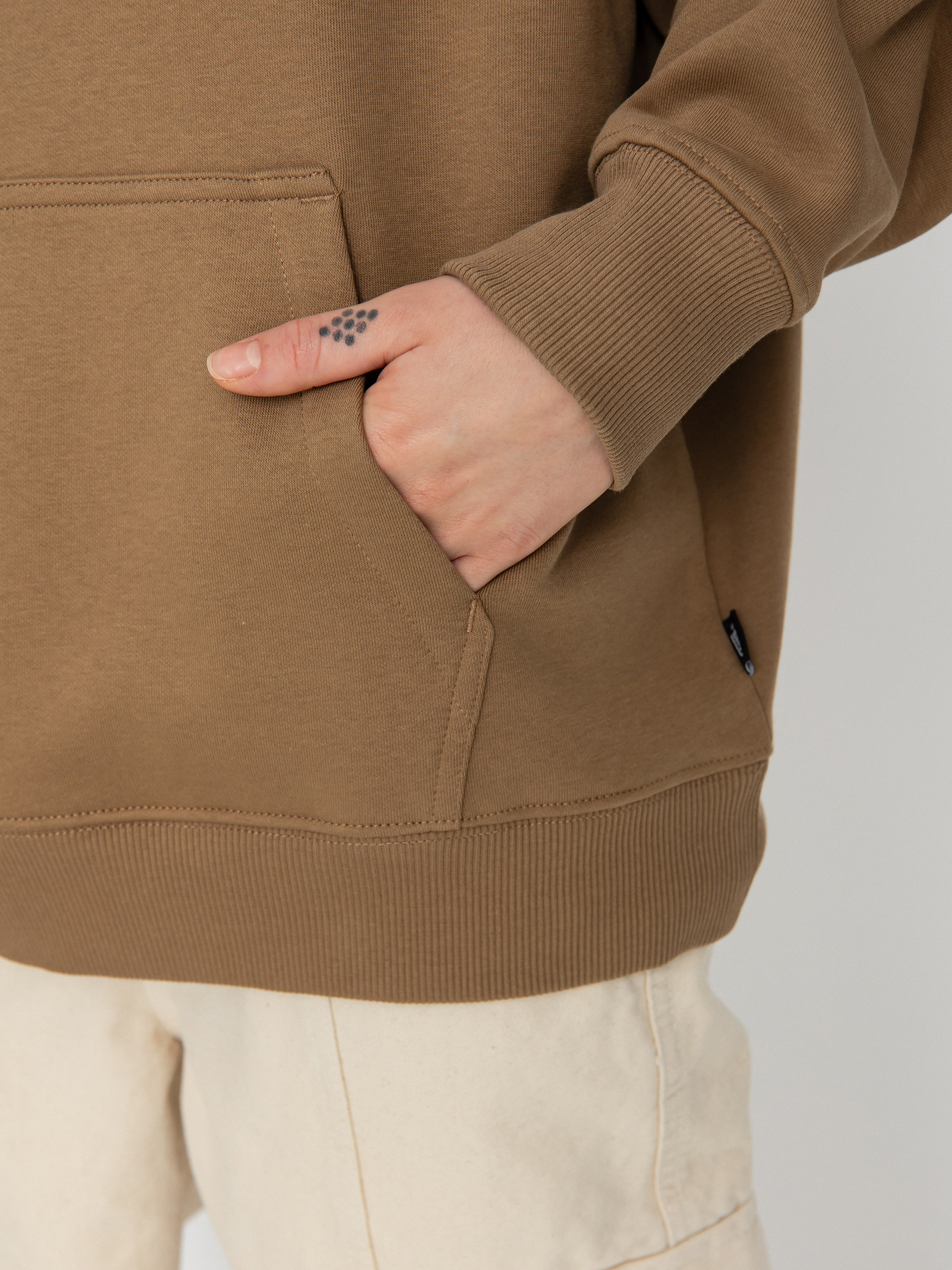 Mikina s kapucí Vans Skull Os HD Wmn (otter)