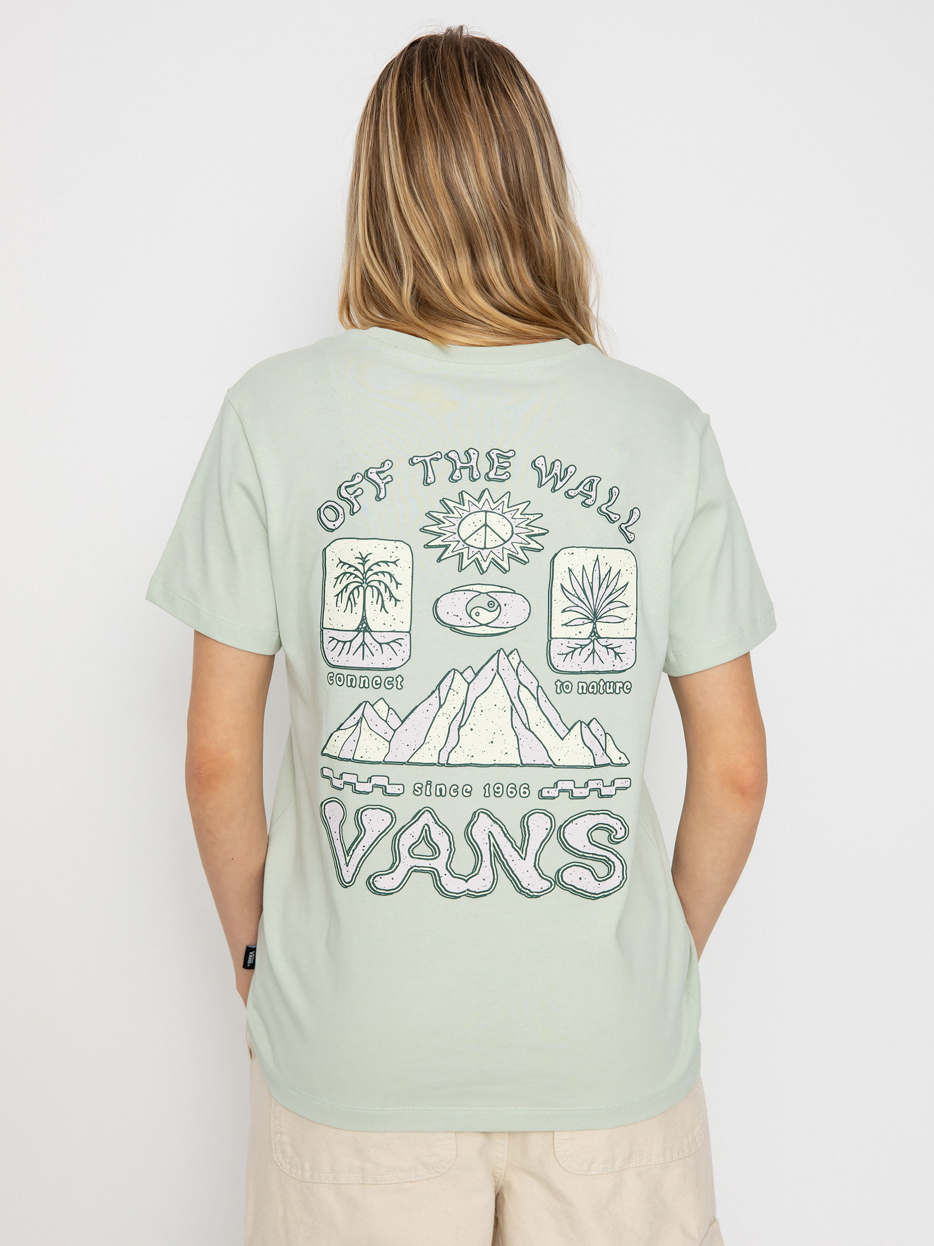 Tričko Vans Depth Connection Bff Wmn (pale aqua)