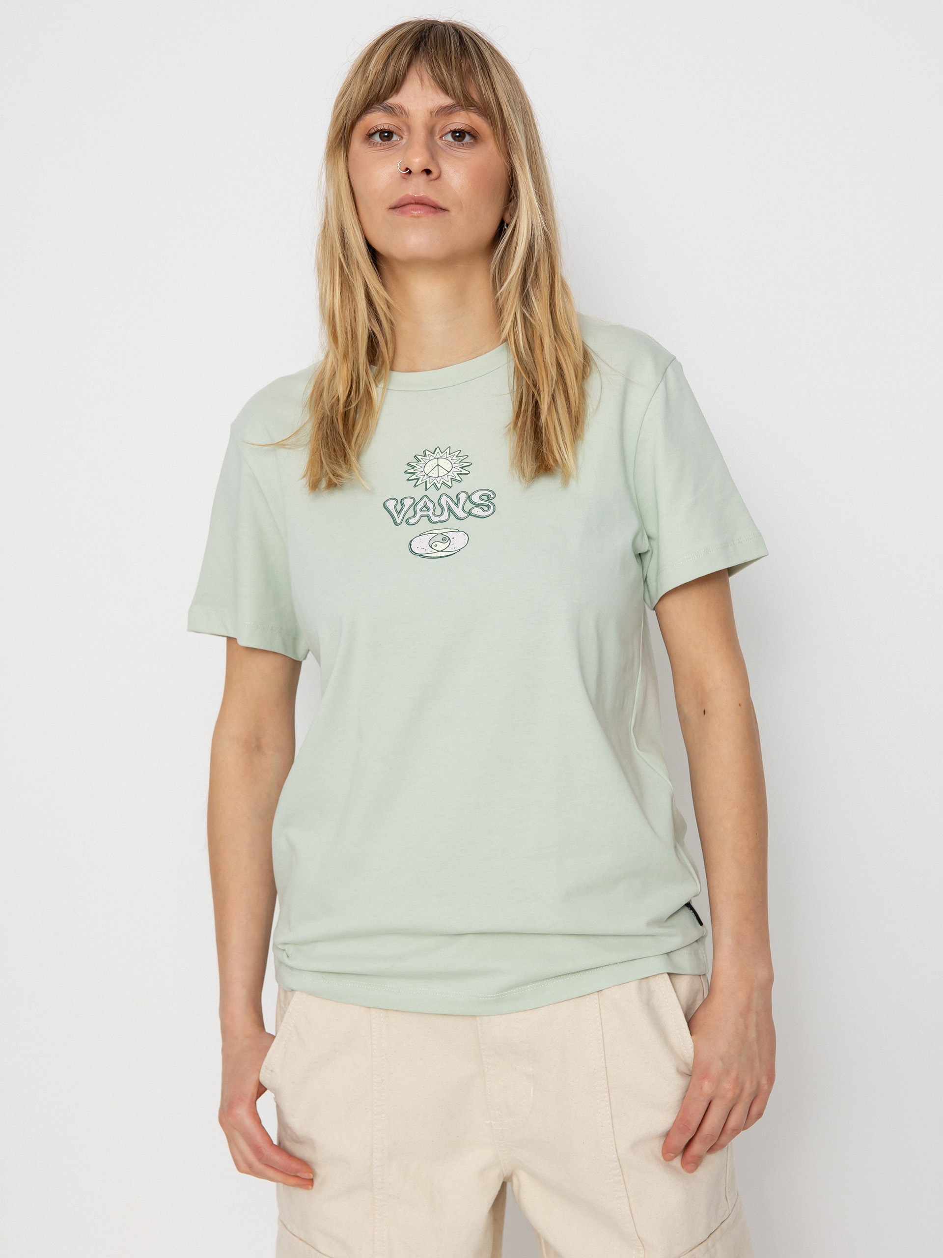 Tričko Vans Depth Connection Bff Wmn (pale aqua)