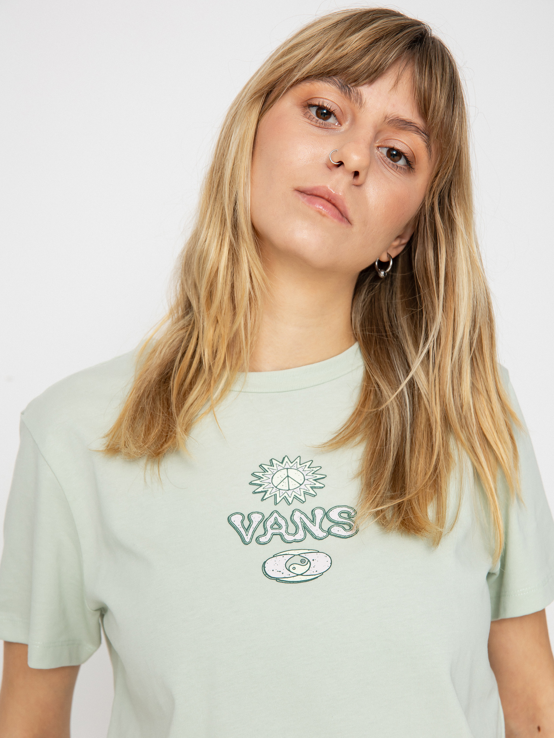 Tričko Vans Depth Connection Bff Wmn (pale aqua)