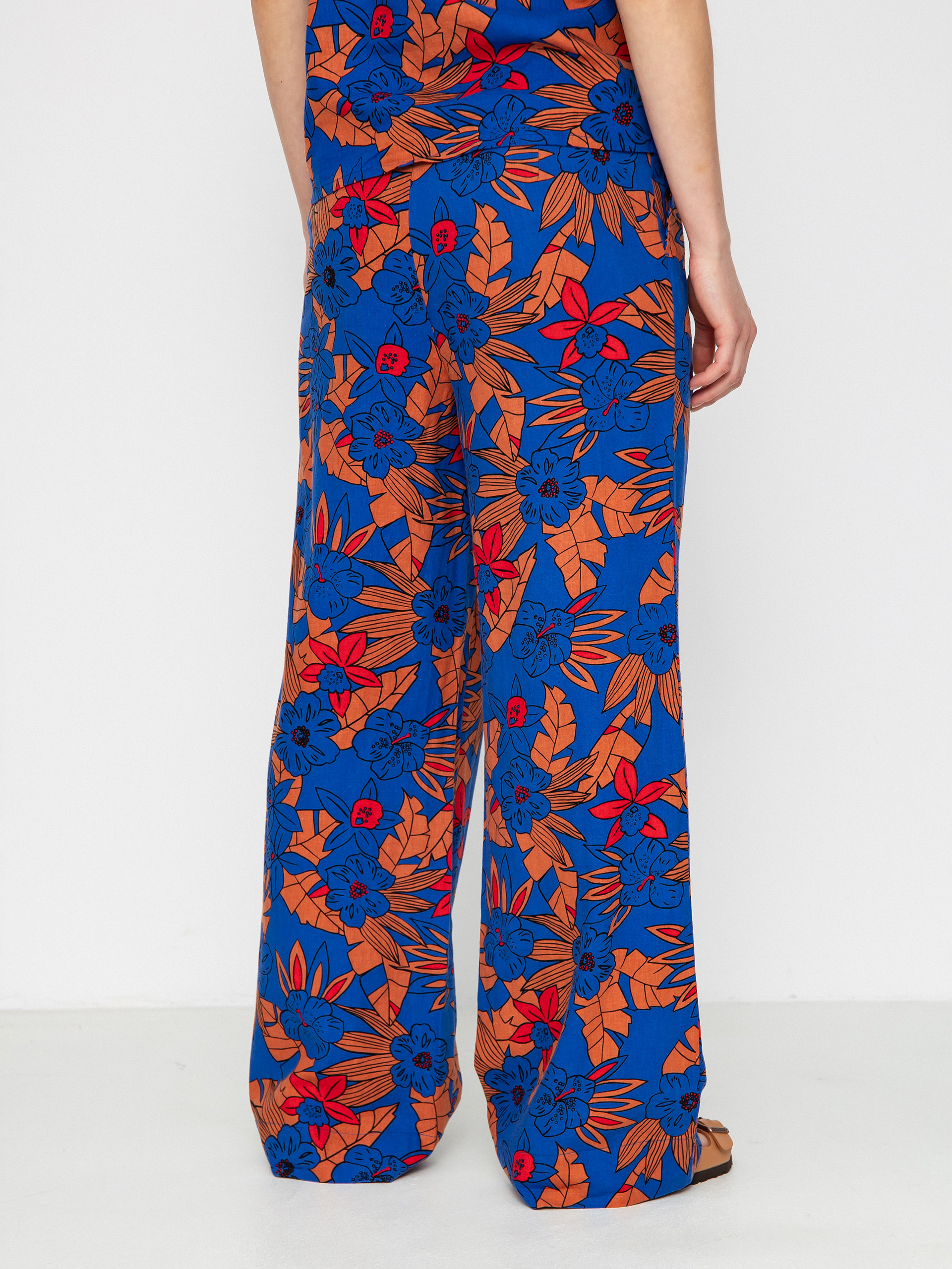 Kalhoty Brixton Mercado Linen Wmn (terracotta)