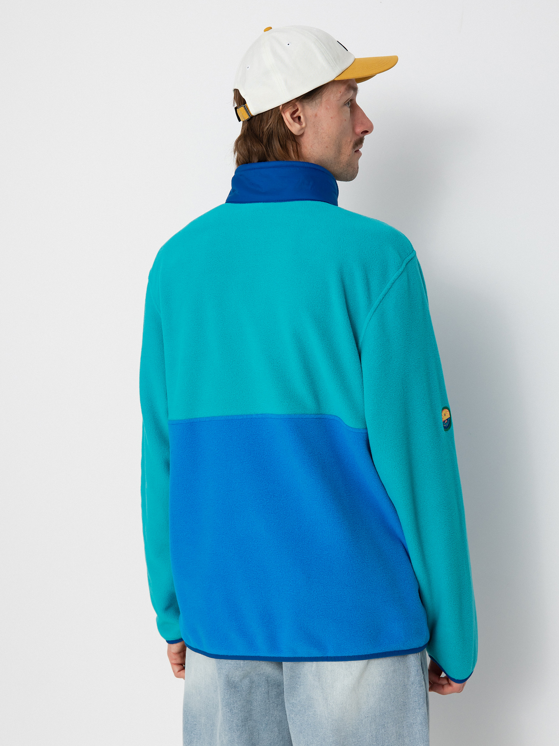 Pánský Fleecová mikina Patagonia Microdini 1/2 Zip (vessel blue)