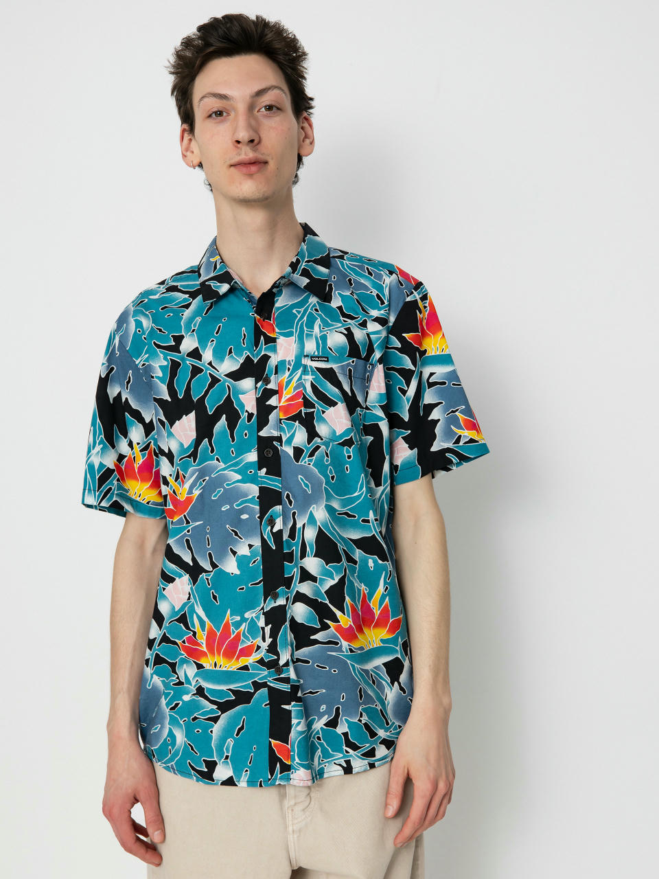 Košile Volcom Leaf Pit Floral (black)