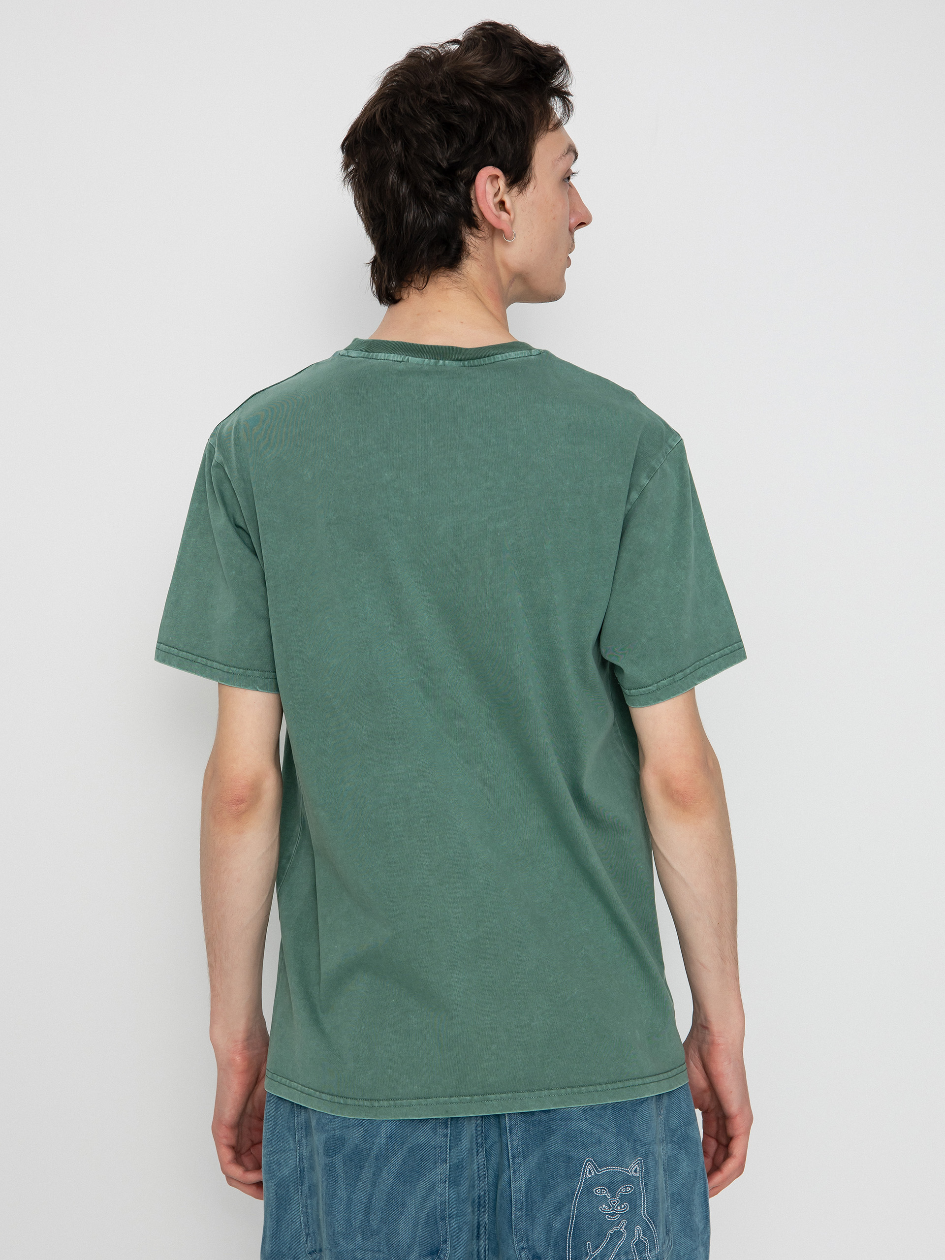 Tričko RipNDip Lord Nermal Pocket (olive mineral)