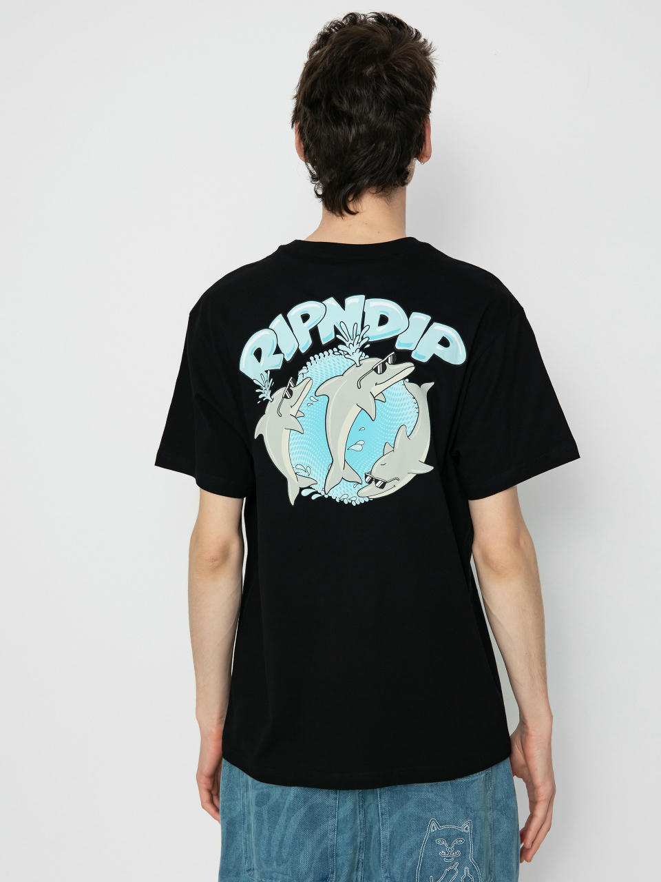 Tričko RipNDip Dolphin Dudes (black)