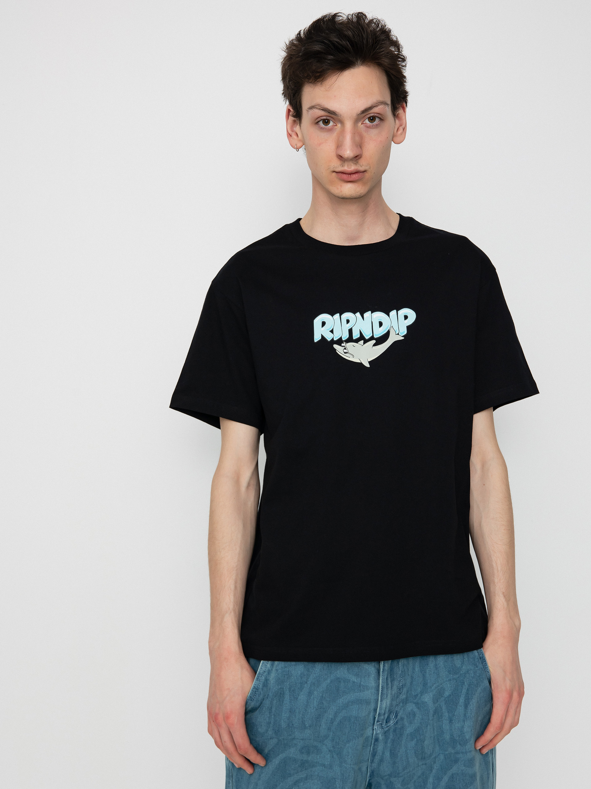 Tričko RipNDip Dolphin Dudes (black)