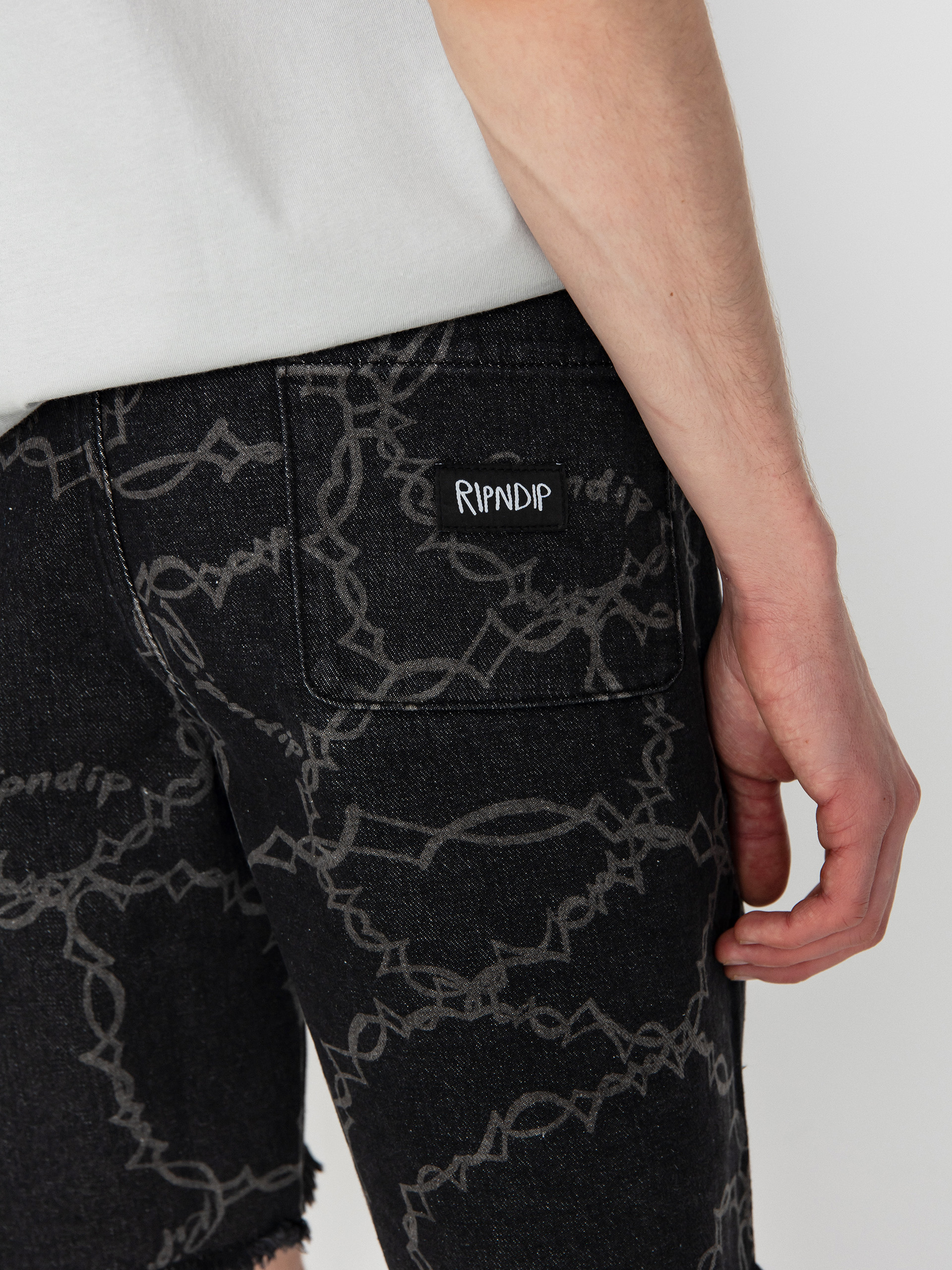 Kraťasy RipNDip Wired Denim (black)