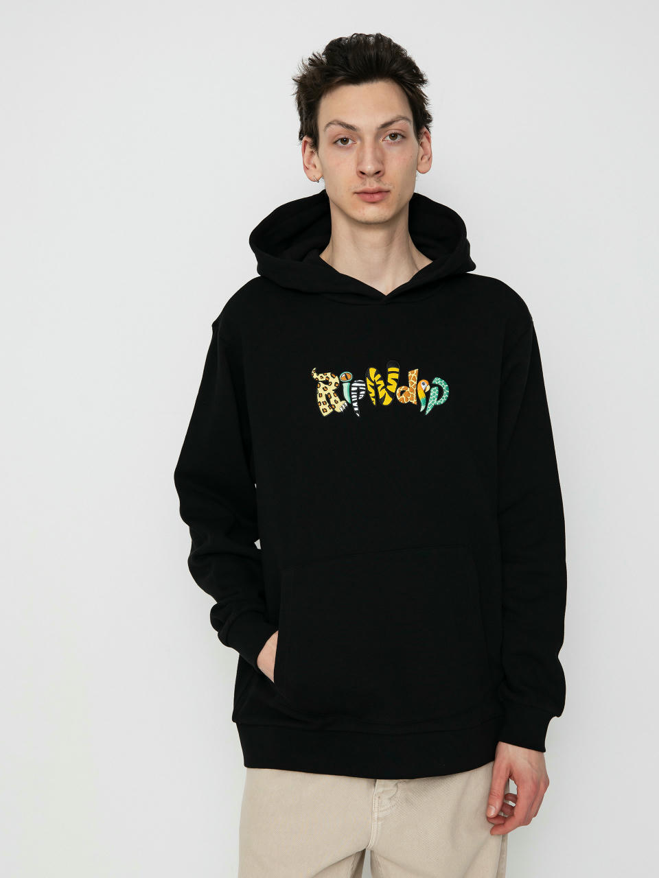 Mikina s kapucí RipNDip Rainforest HD (black)