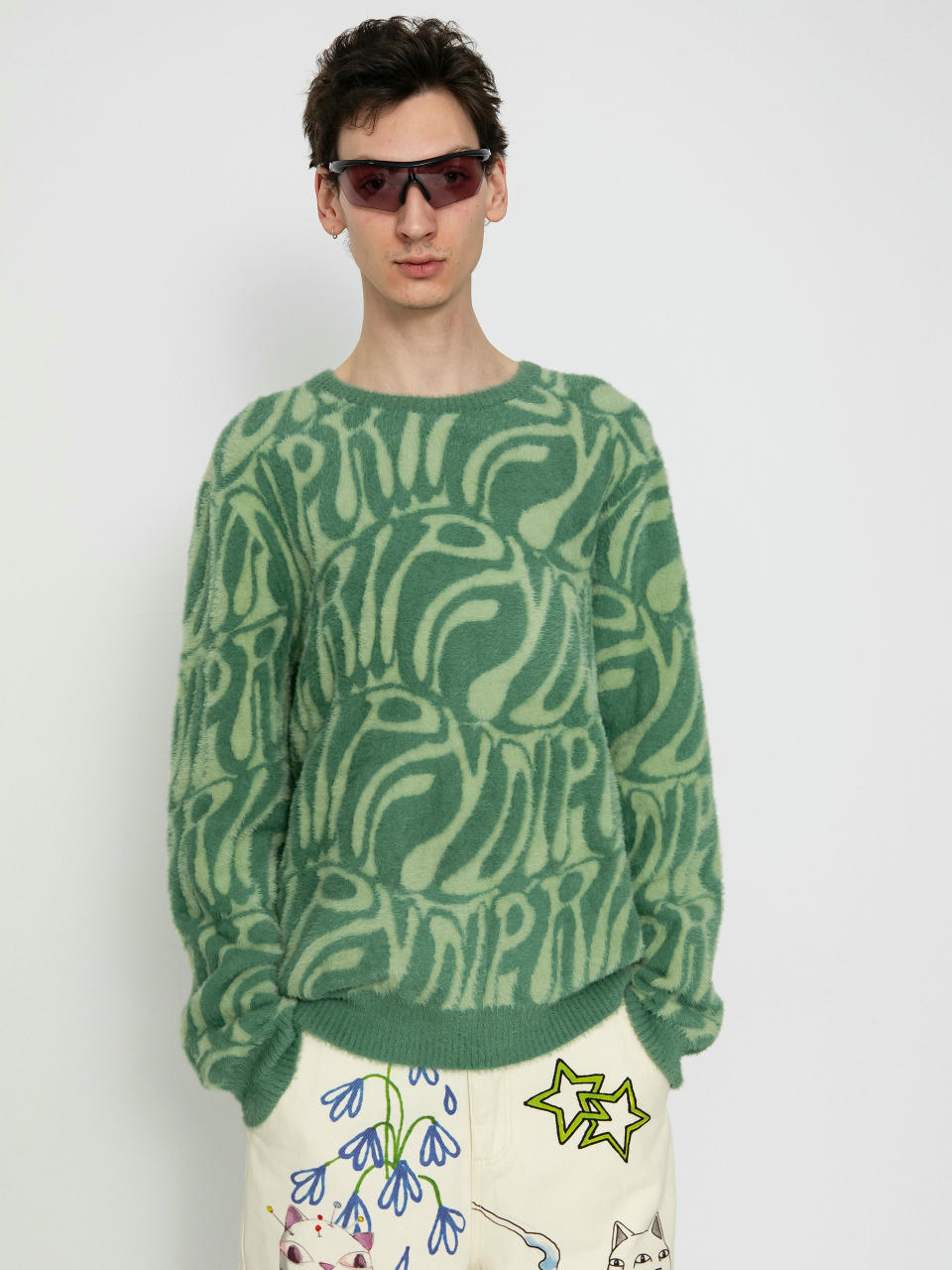 Svetr RipNDip Wilshire Knit Mohair (pine)