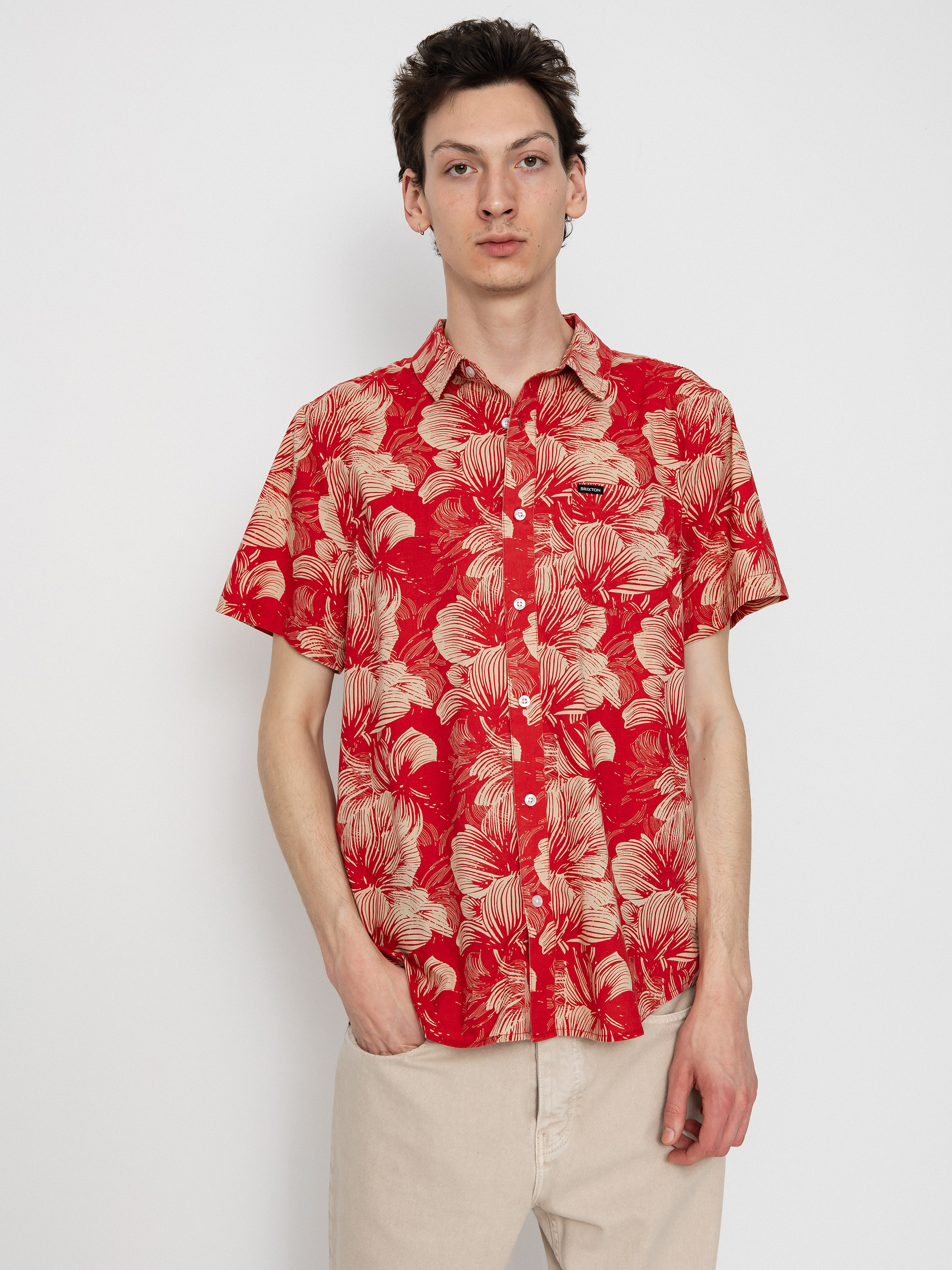 Kou0161ile Brixton Charter Print (casa red/oatmilk floral)