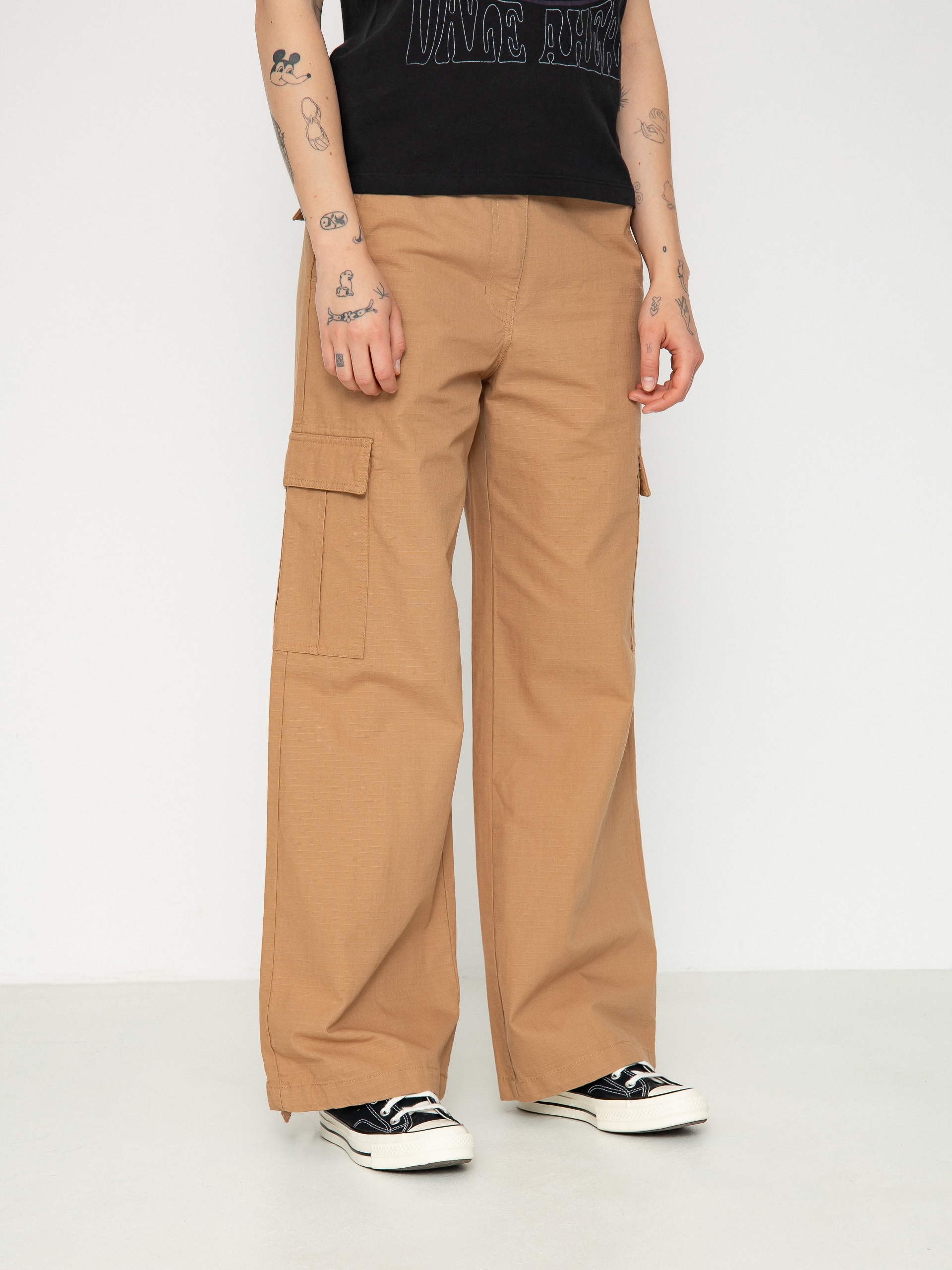 Kalhoty Volcom Cargstone Wmn (mocha)