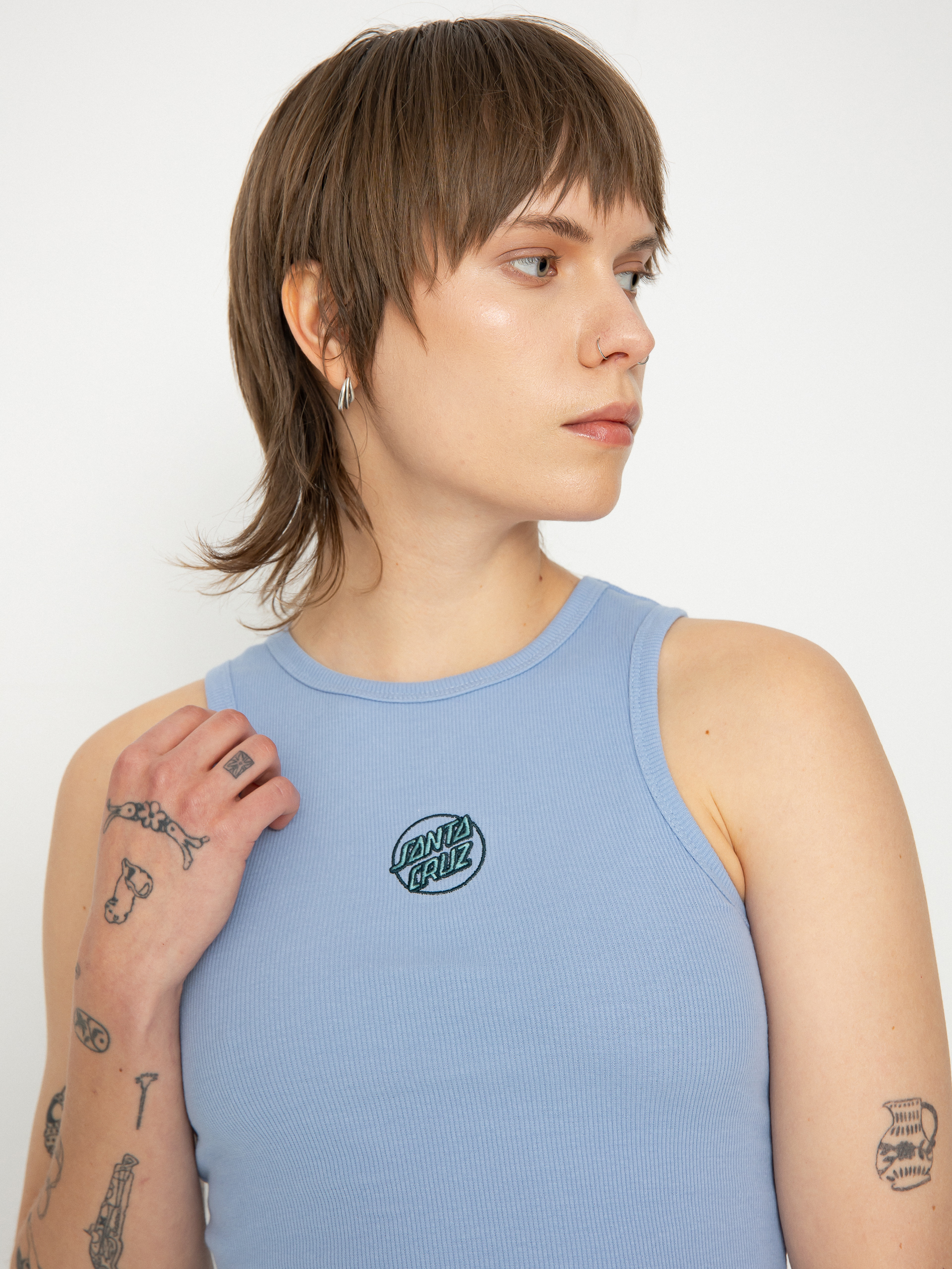 Tričko Santa Cruz Partial Dot Emb Wmn (hyacinth)