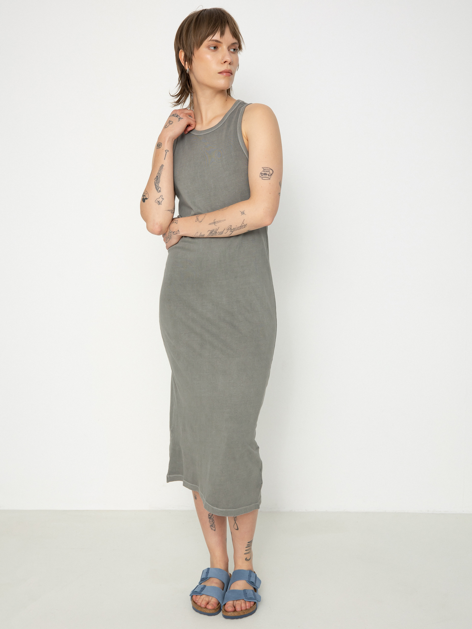 Šaty  Brixton Carefree Organic Gd Tank Dress Wmn (washed black)