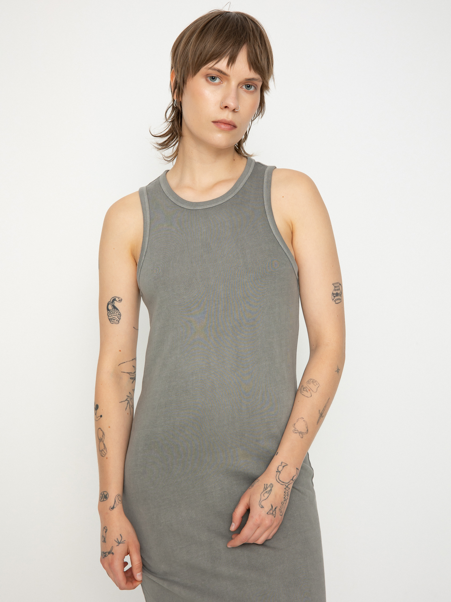 Šaty  Brixton Carefree Organic Gd Tank Dress Wmn (washed black)