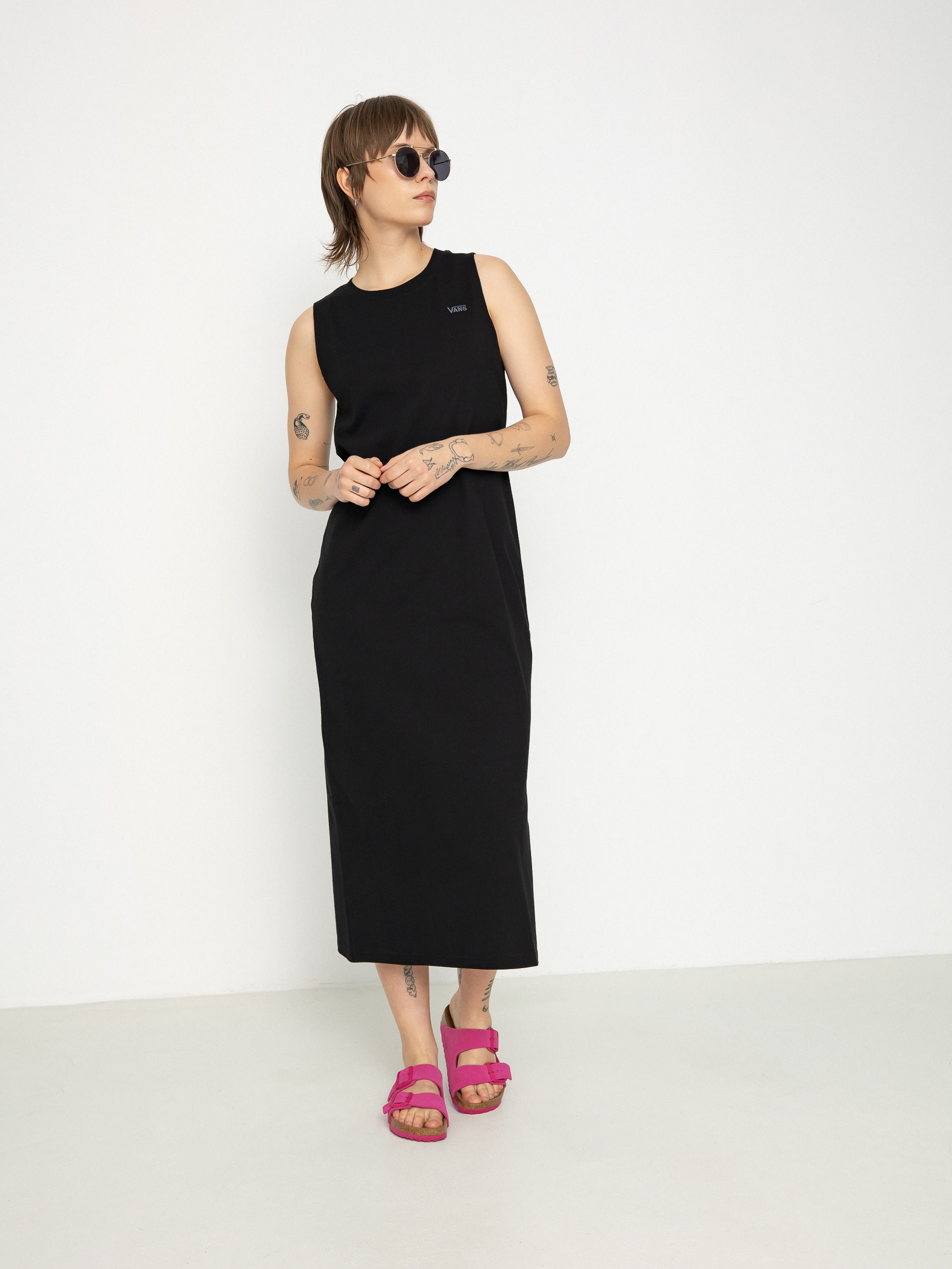 u0160aty  Vans Left Chest Maxi Wmn (black)