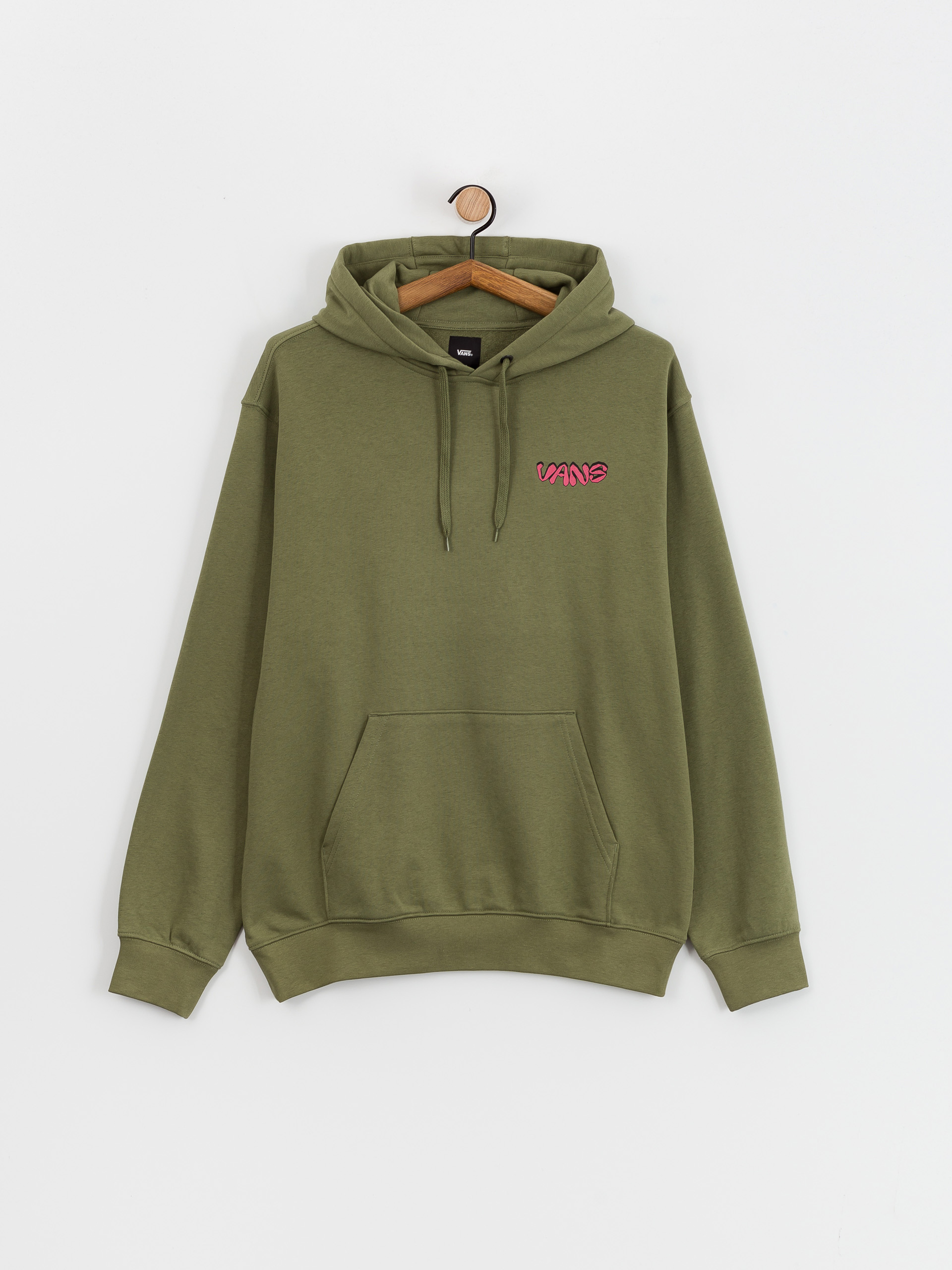 Mikina s kapucí Vans Fiery Friend HD (olivine)