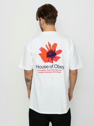 Tričko OBEY House Of Obey Floral (white)