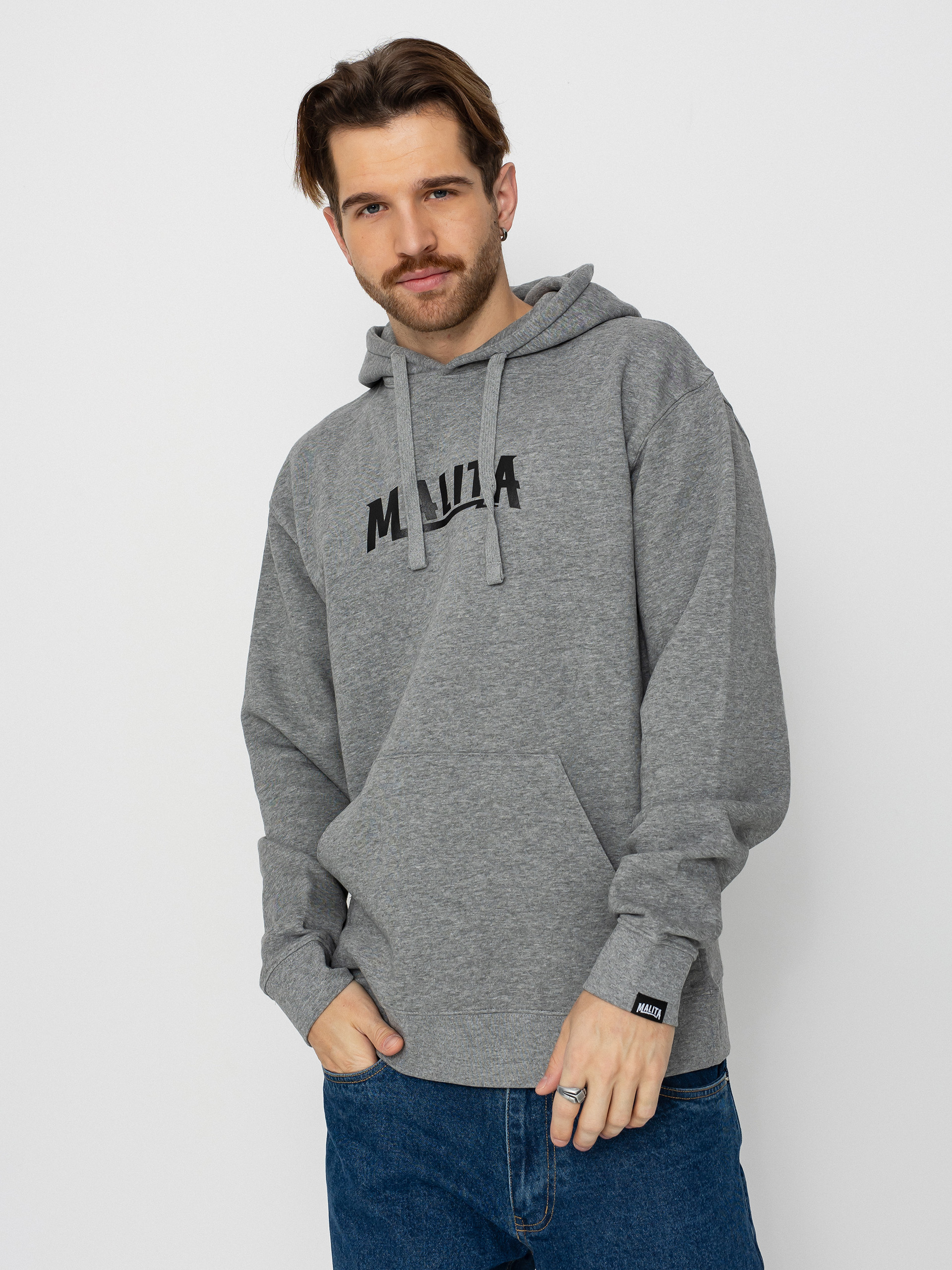 Mikina s kapucí Malita Logo Thunder (grey)