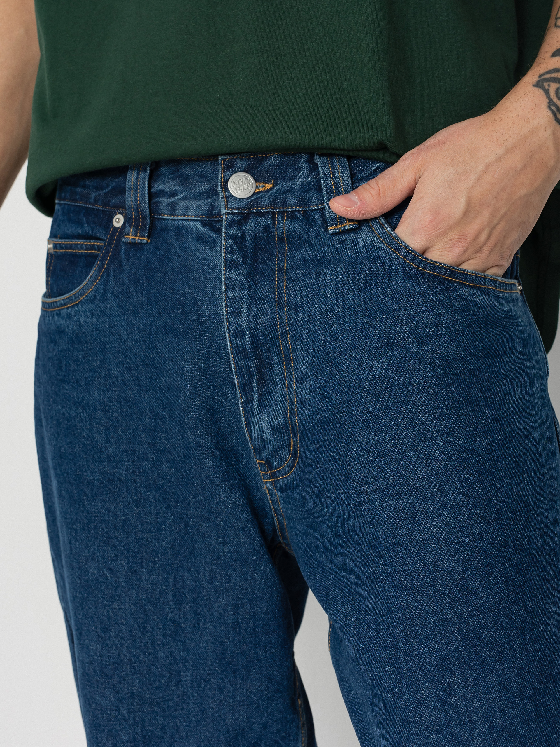 Kalhoty Santa Cruz Classic Label Jean (classic blue)