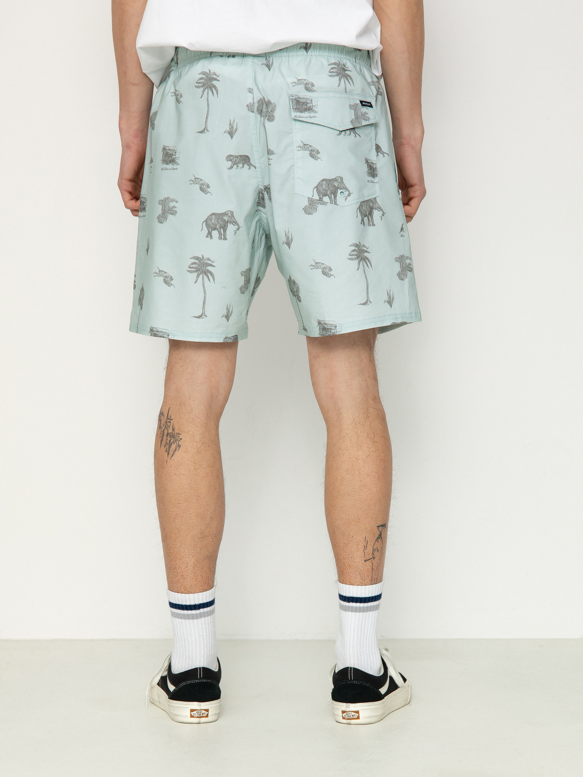 Plážové kraťasy RVCA Barnes Elastic (cool blue)