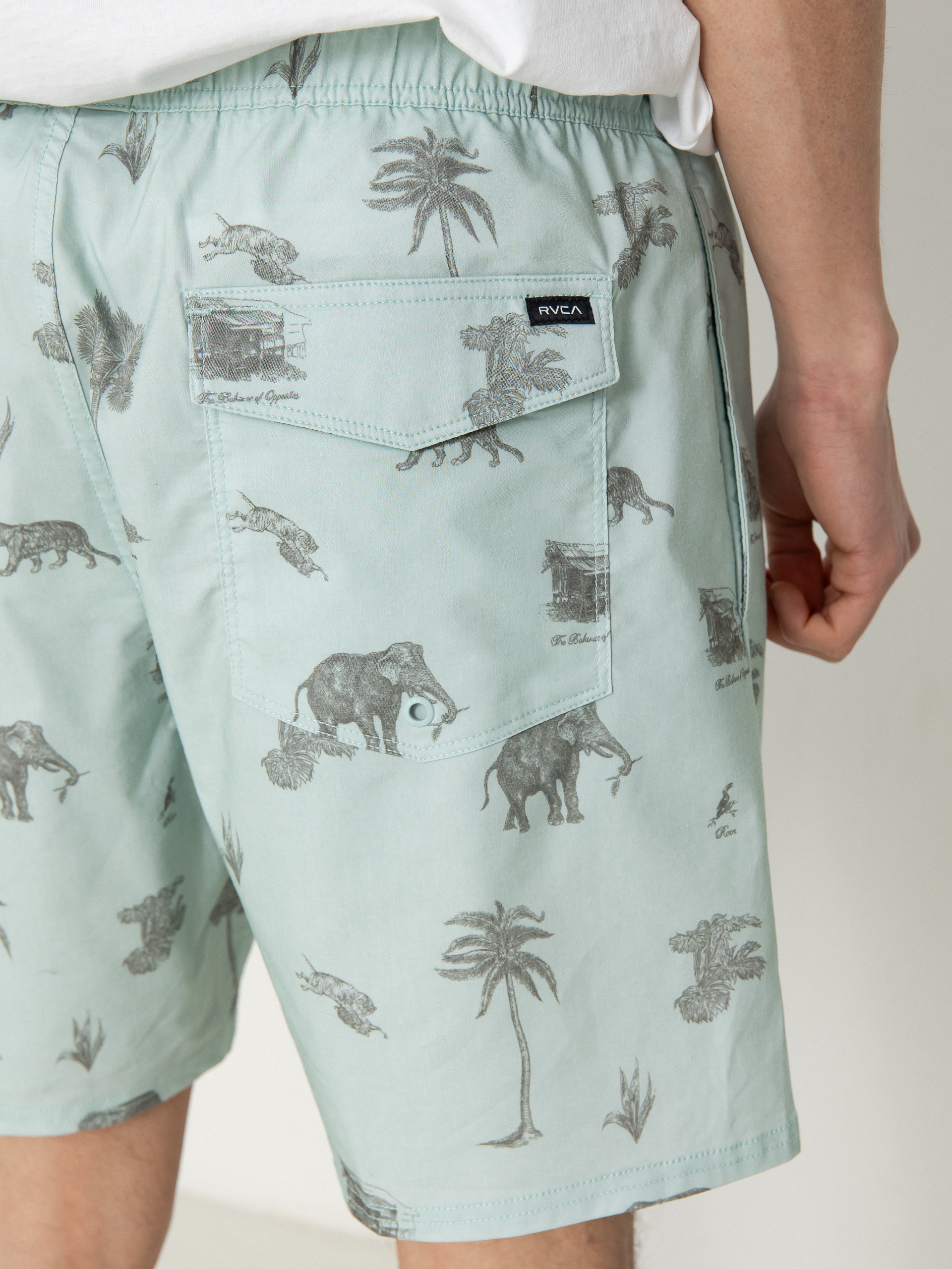 Plážové kraťasy RVCA Barnes Elastic (cool blue)