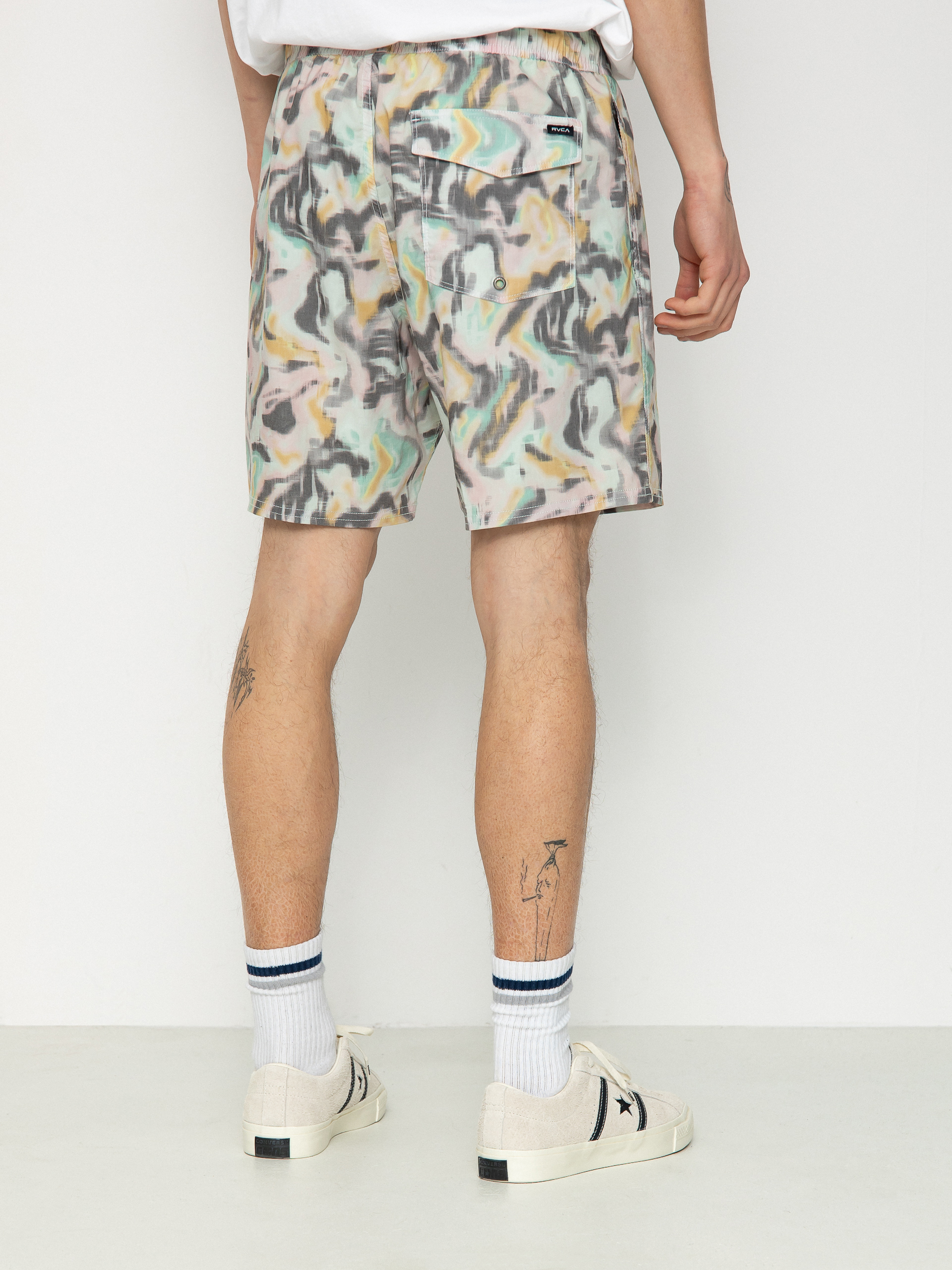 Plážové kraťasy RVCA Manic Elastic (light blue)