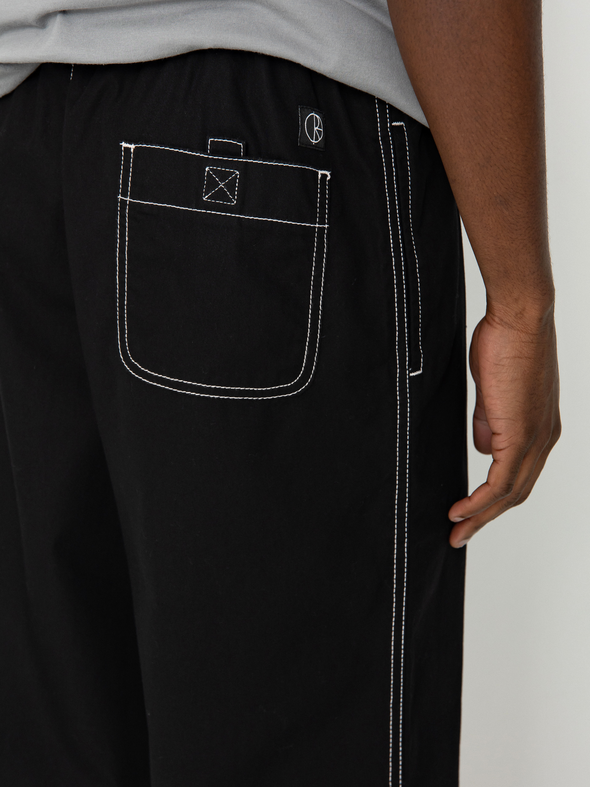 Kalhoty Polar Skate Surf Pants Contrast (black/white)