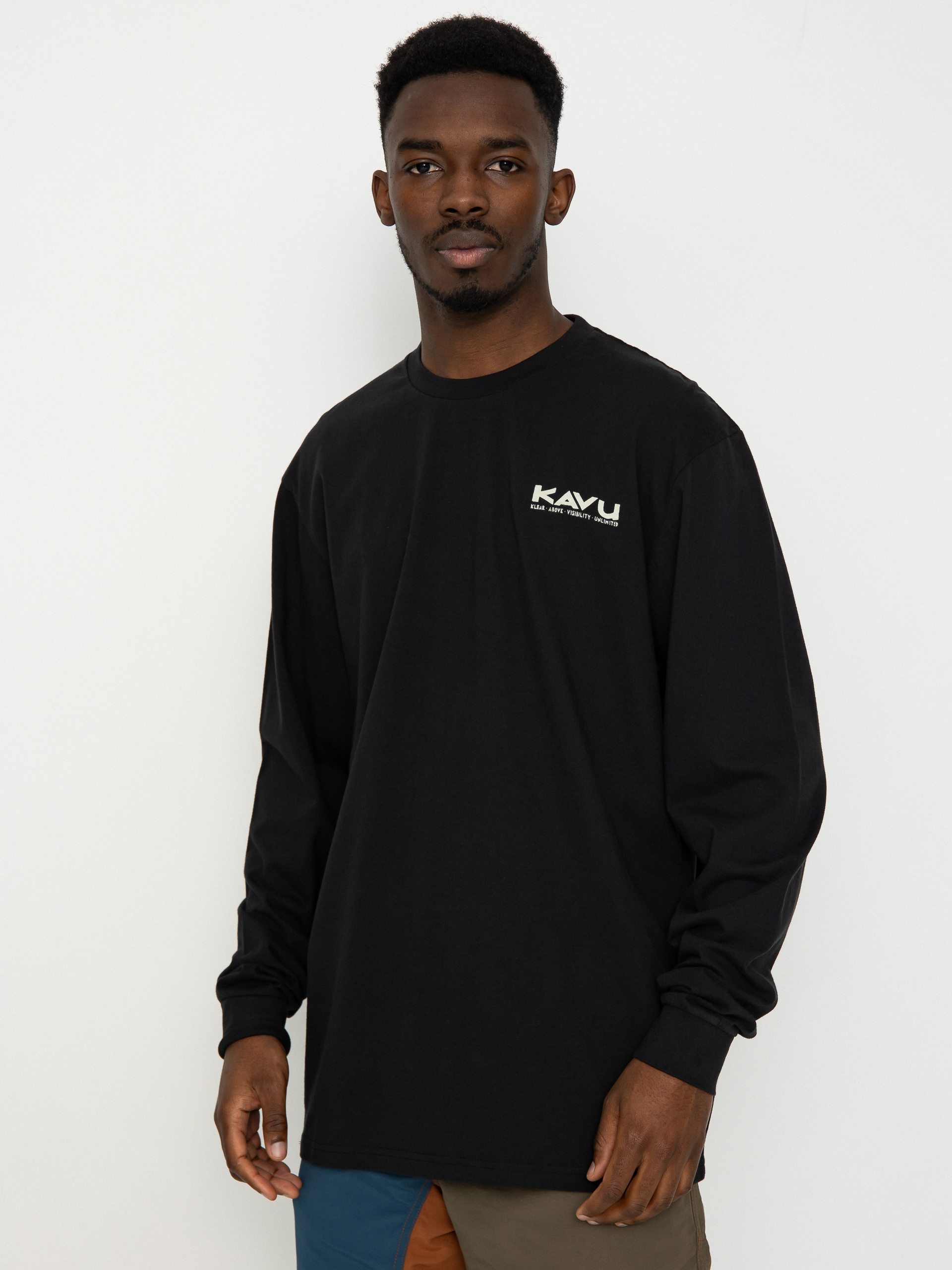 Tričko Kavu LS Etch Art (black)