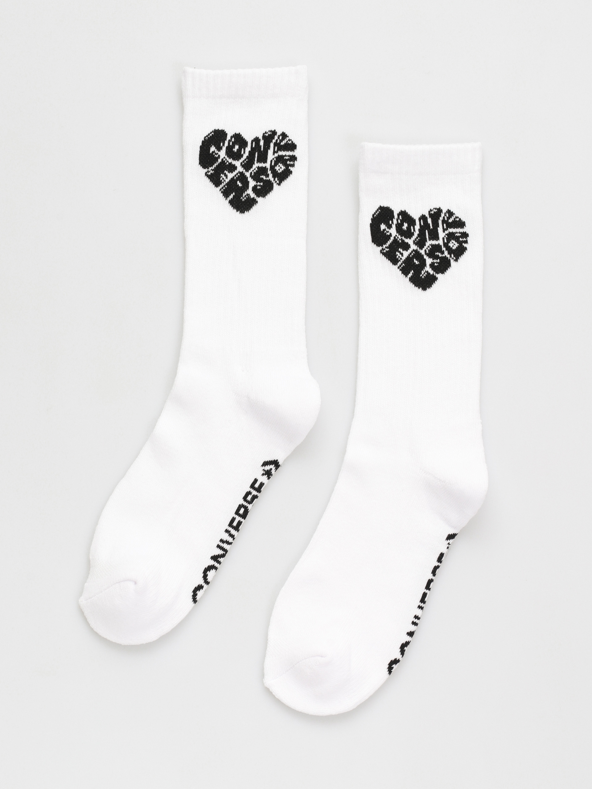 Ponožky Converse Heart Logo Crew Wmn (white)