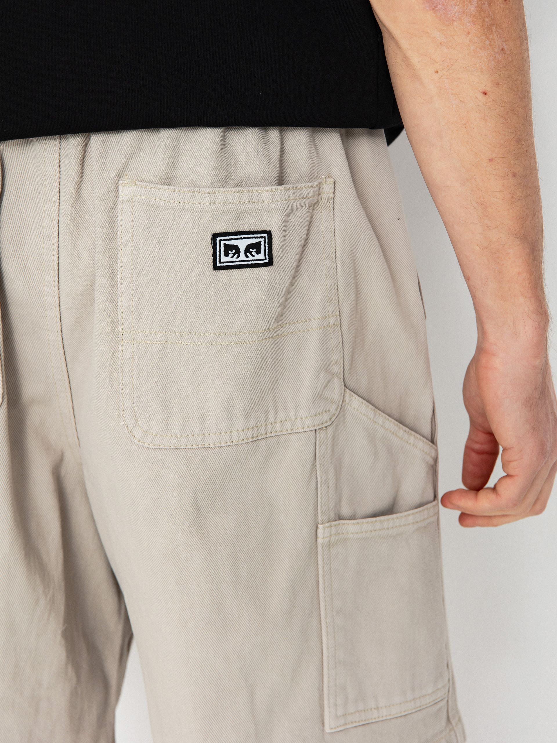 Kraťasy OBEY Easy Denim Carpenter (silver grey)