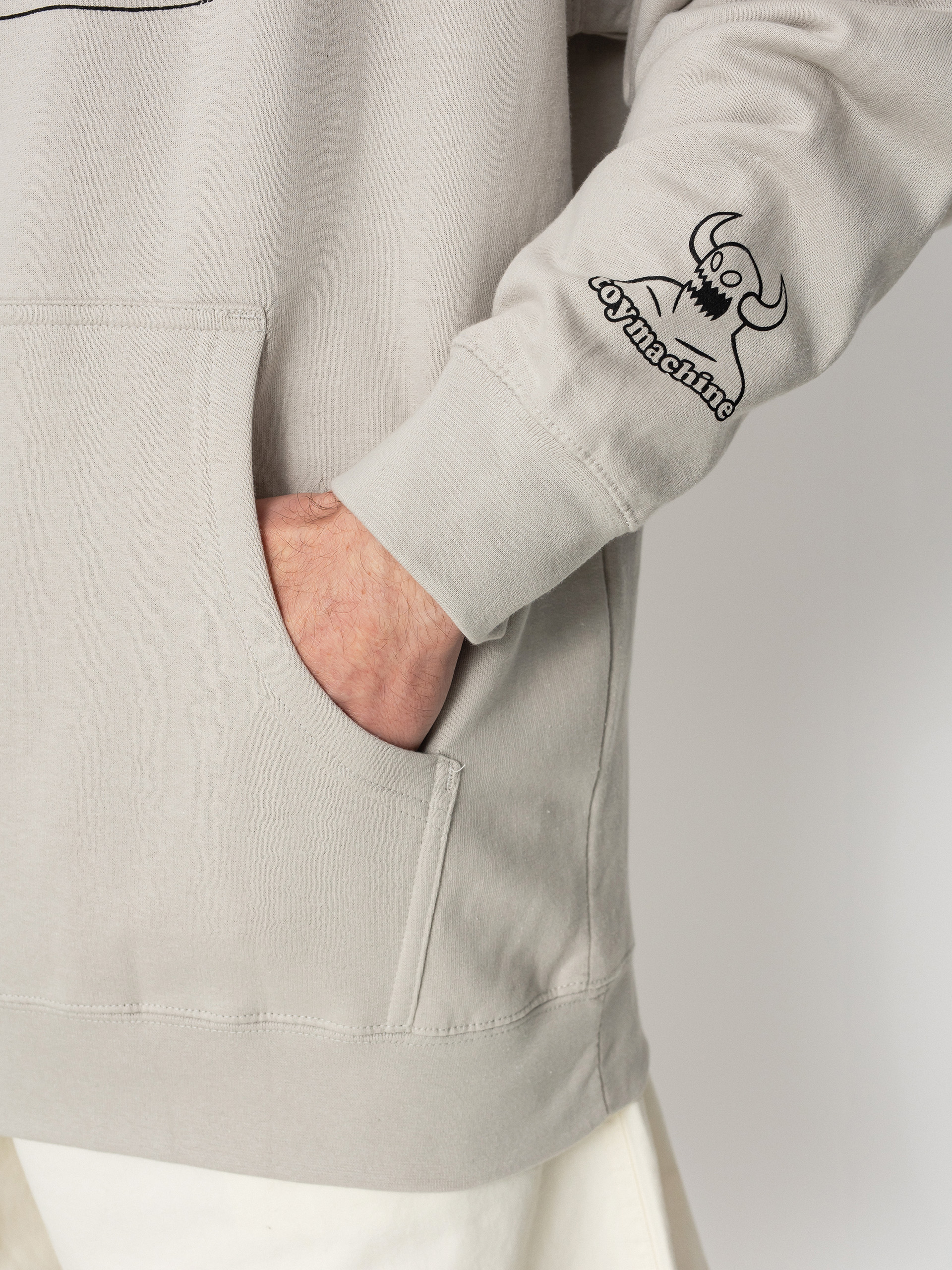 Mikina s kapucí Toy Machine Youthful HD (bone)