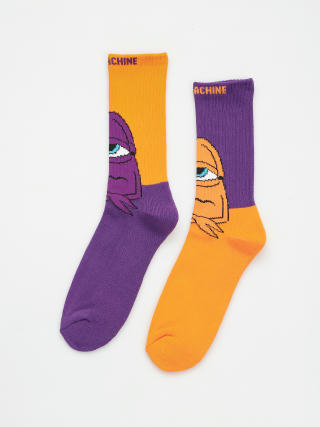 Ponožky Toy Machine Bored Sect (purple/orange)