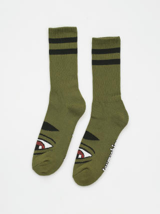 Ponožky Toy Machine Sect Eye (army green)