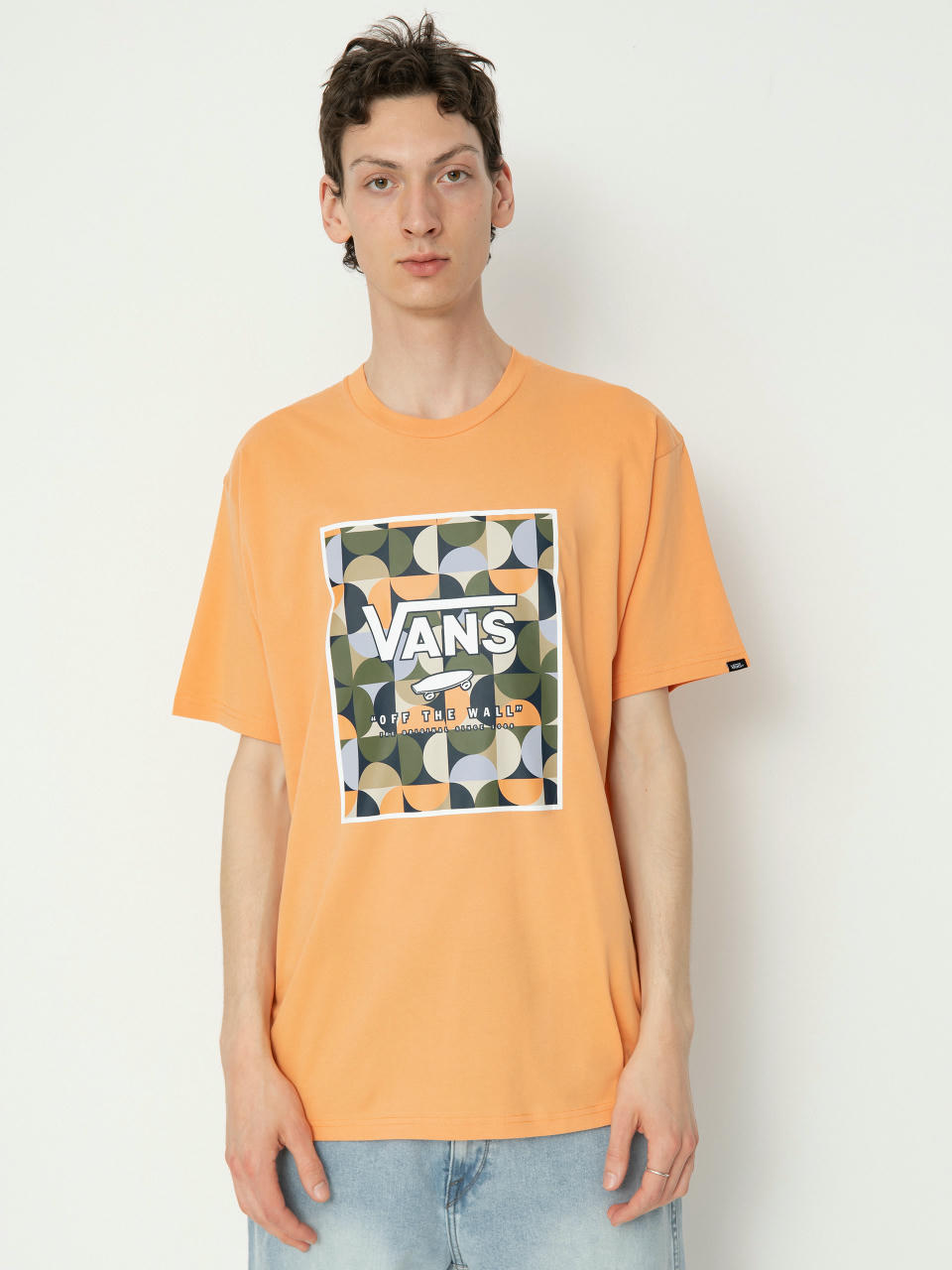 Košile Vans Classic Print Box (copper tan/white)