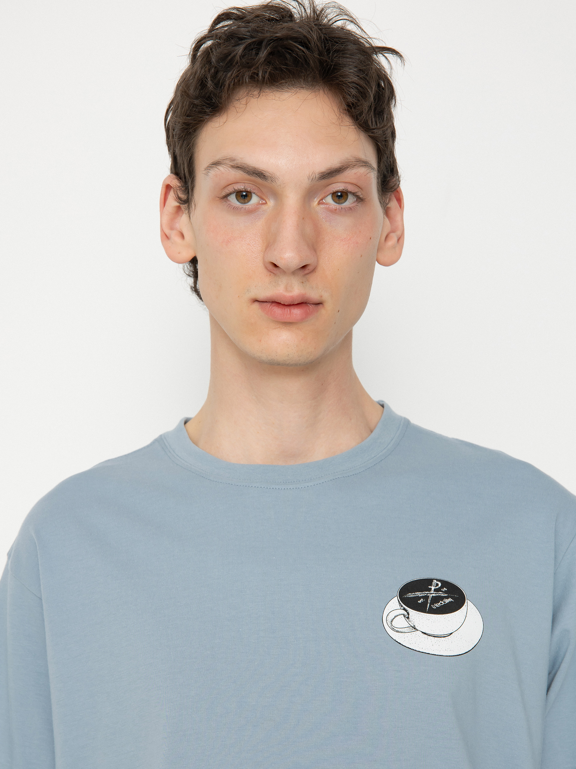 Tričko Iriedaily Slowpresso (light blue)