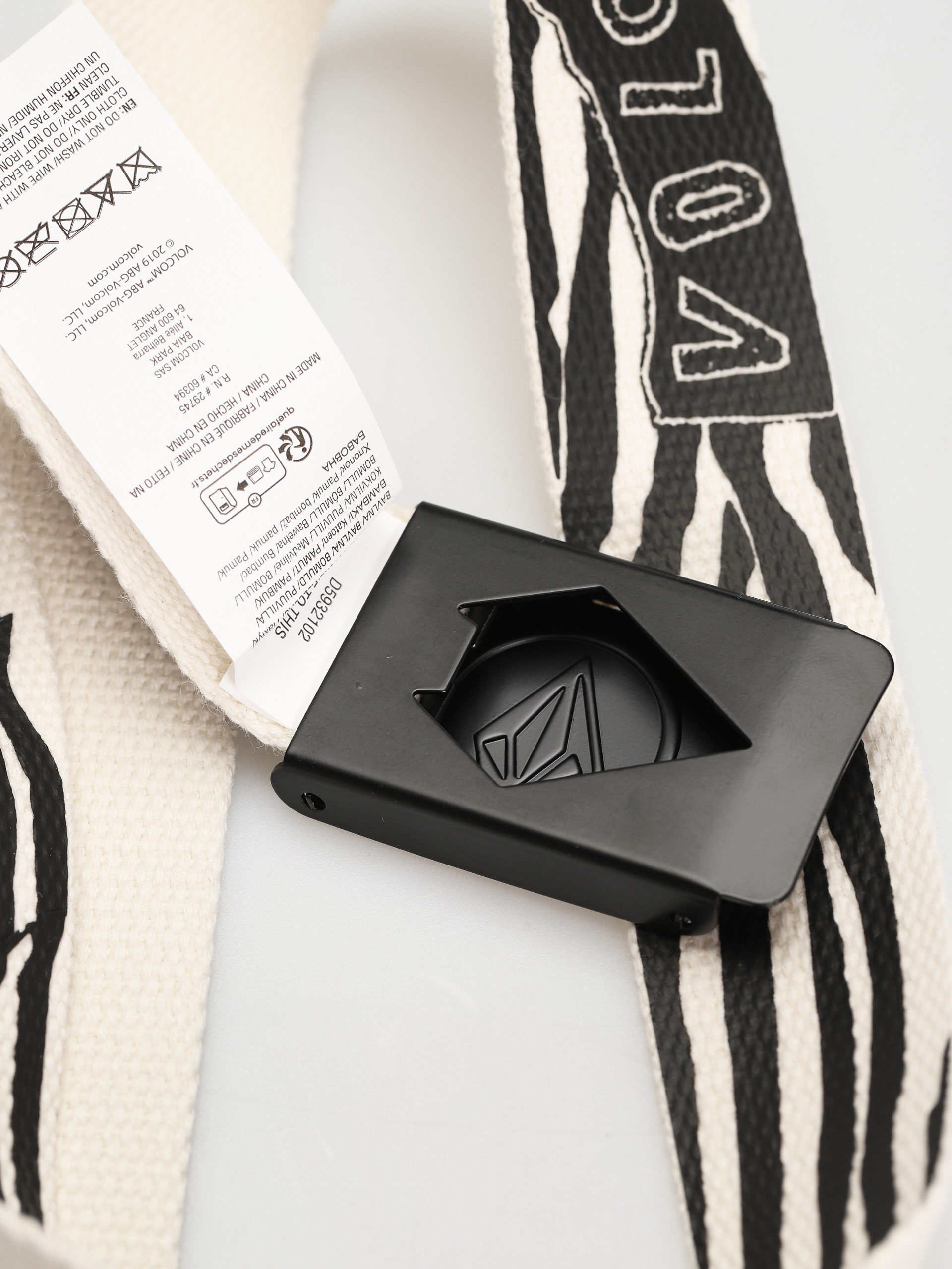 Pásek Volcom Circle Web (off white)